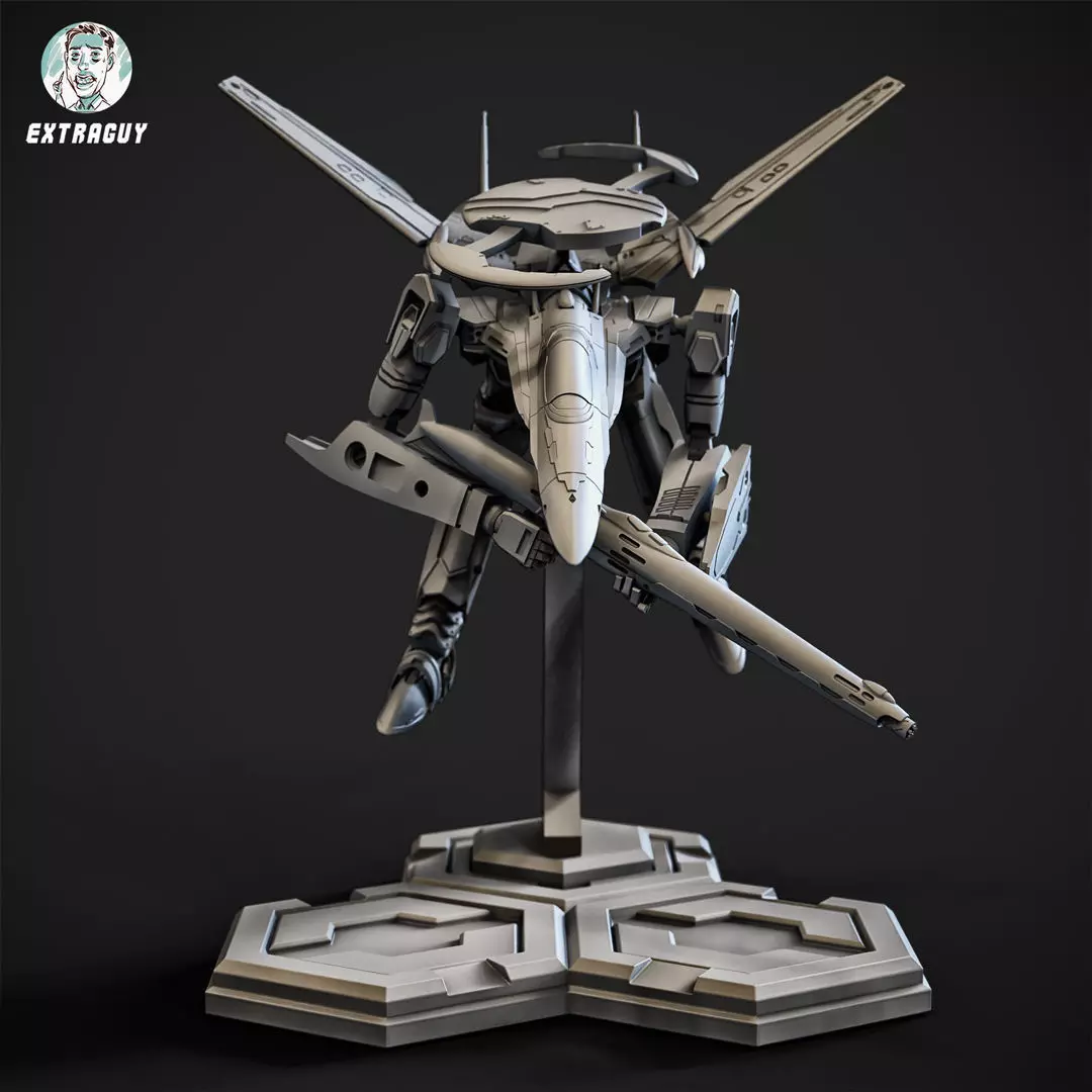RXG-25 Tadpole Poseable 15mm Scale 3D print model_0
