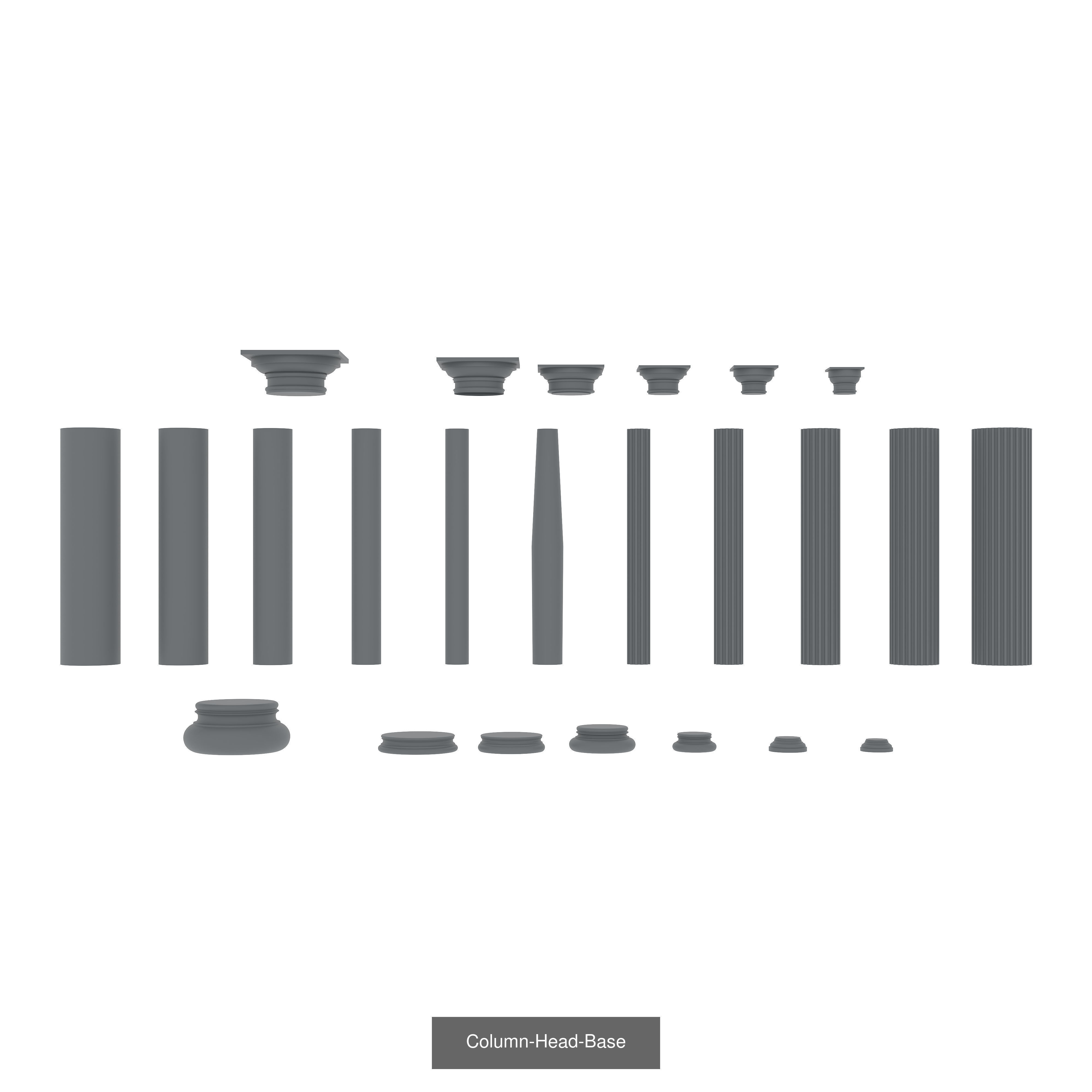 Profile Drawings 3D Model Collection_4