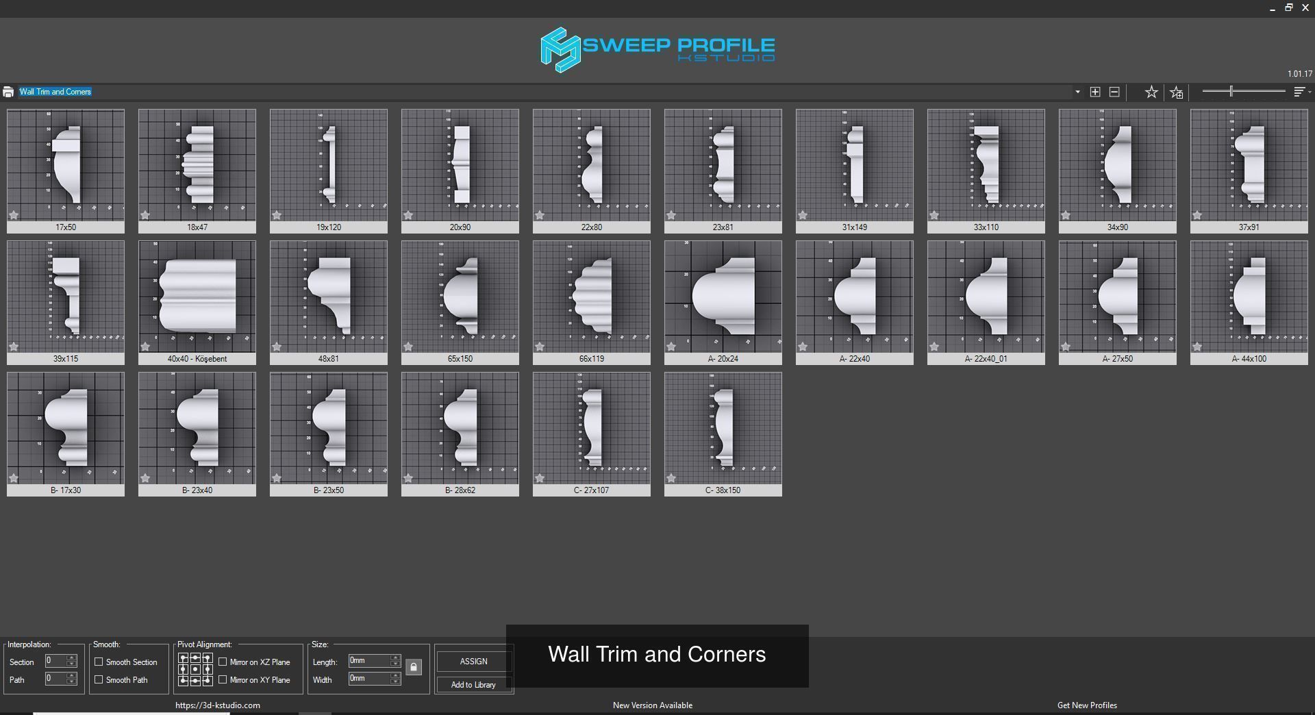 Profile Drawings 3D Model Collection_7