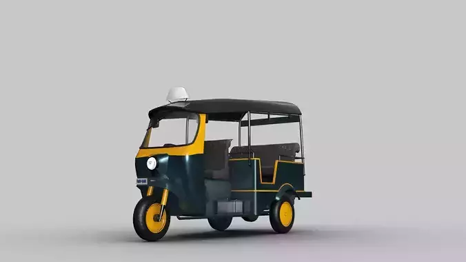 Tuk tuk Lowpoly Low-poly 3D model