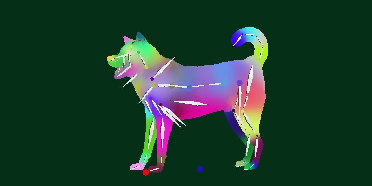 Kishu Inu Japan Dog Breed  3D model_10