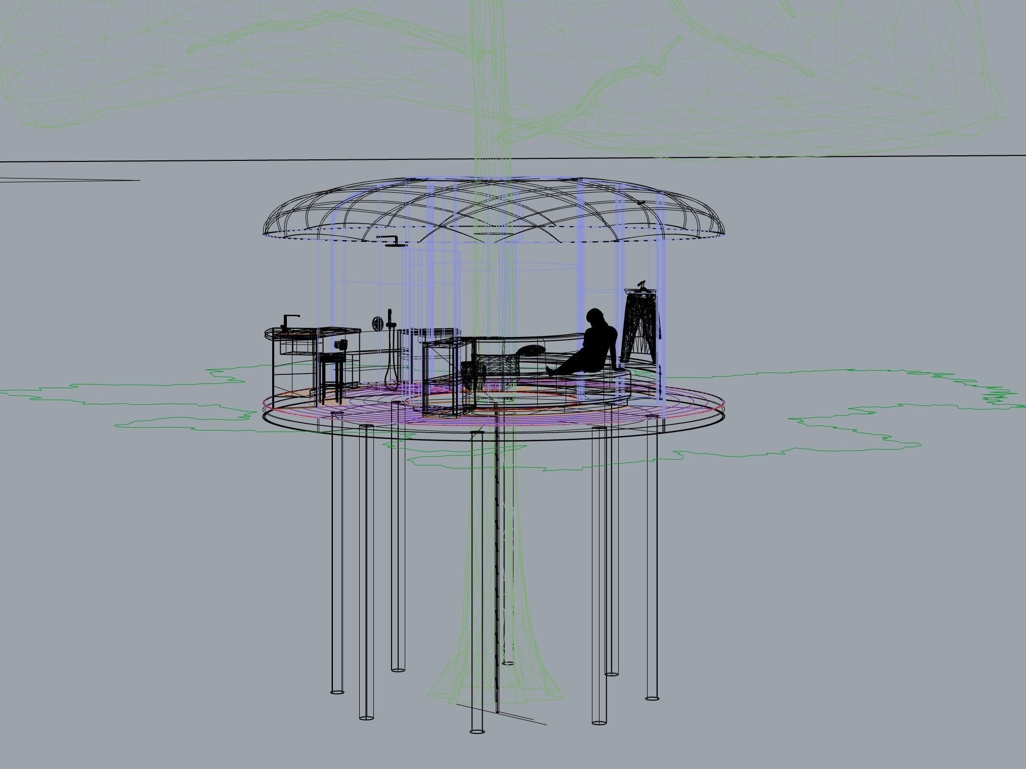 Treehouse 3D model_4