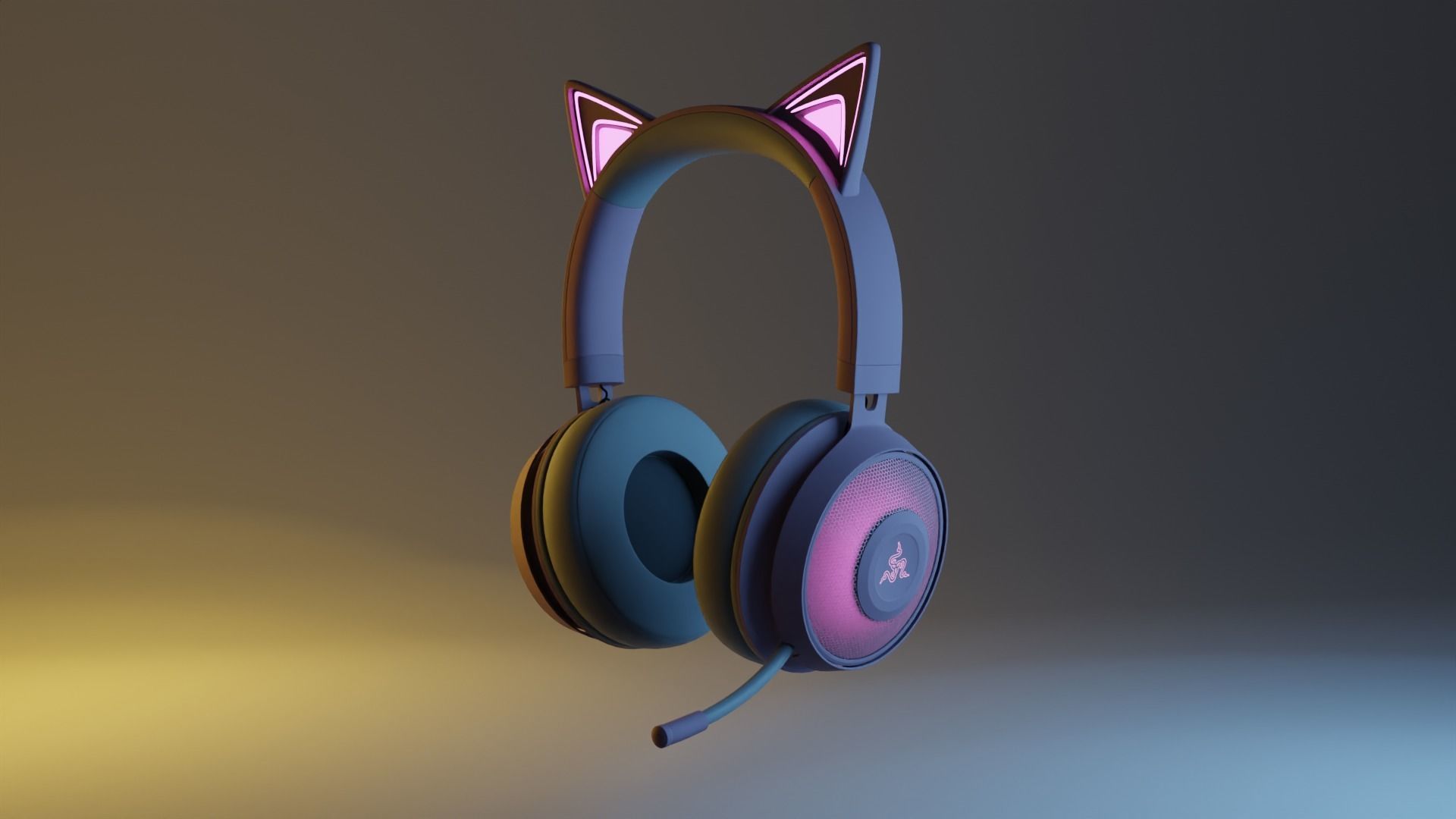 Razer Kraken Kitty Headphones 3D model_5