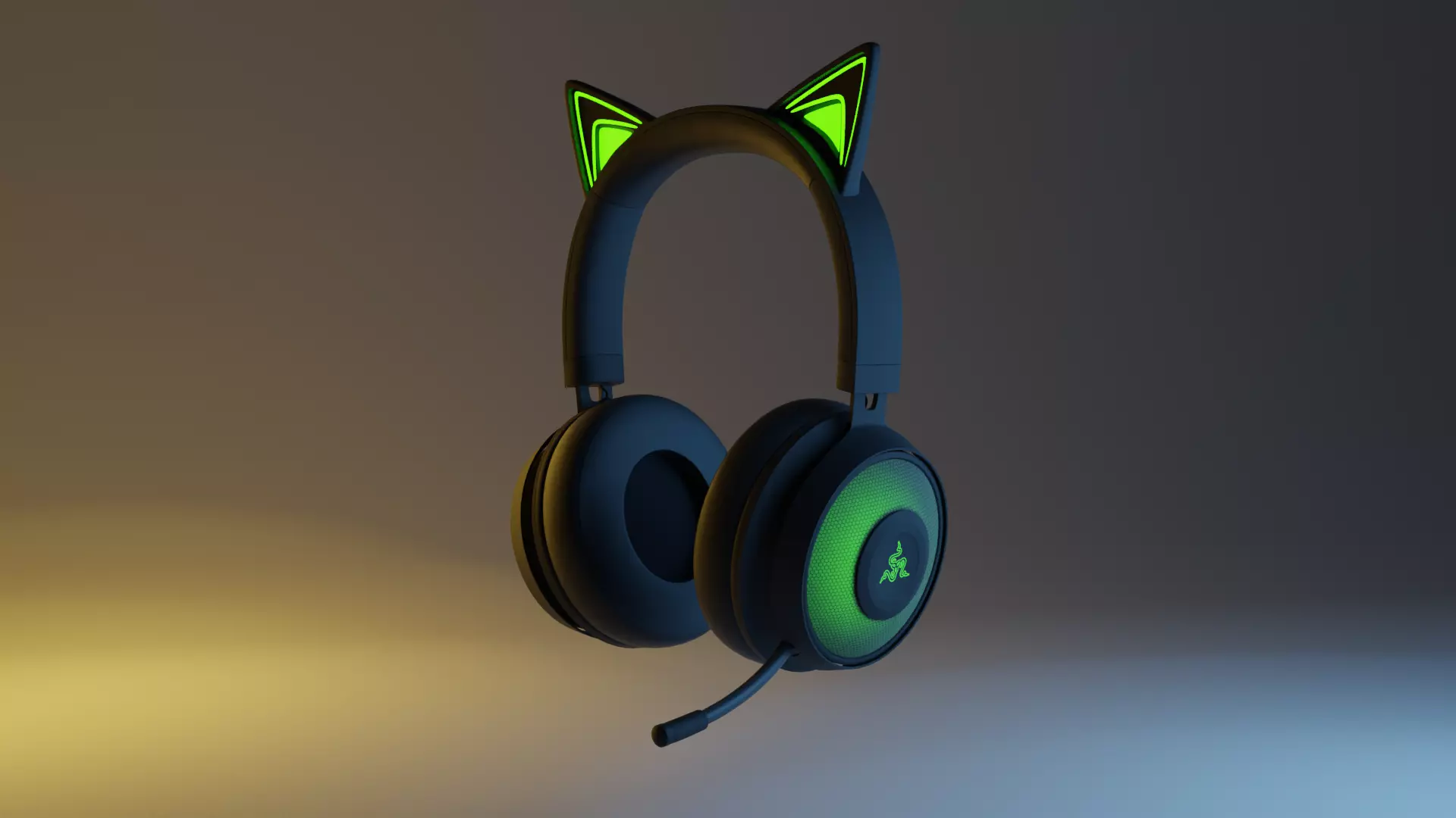 Razer Kraken Kitty Headphones 3D model_0