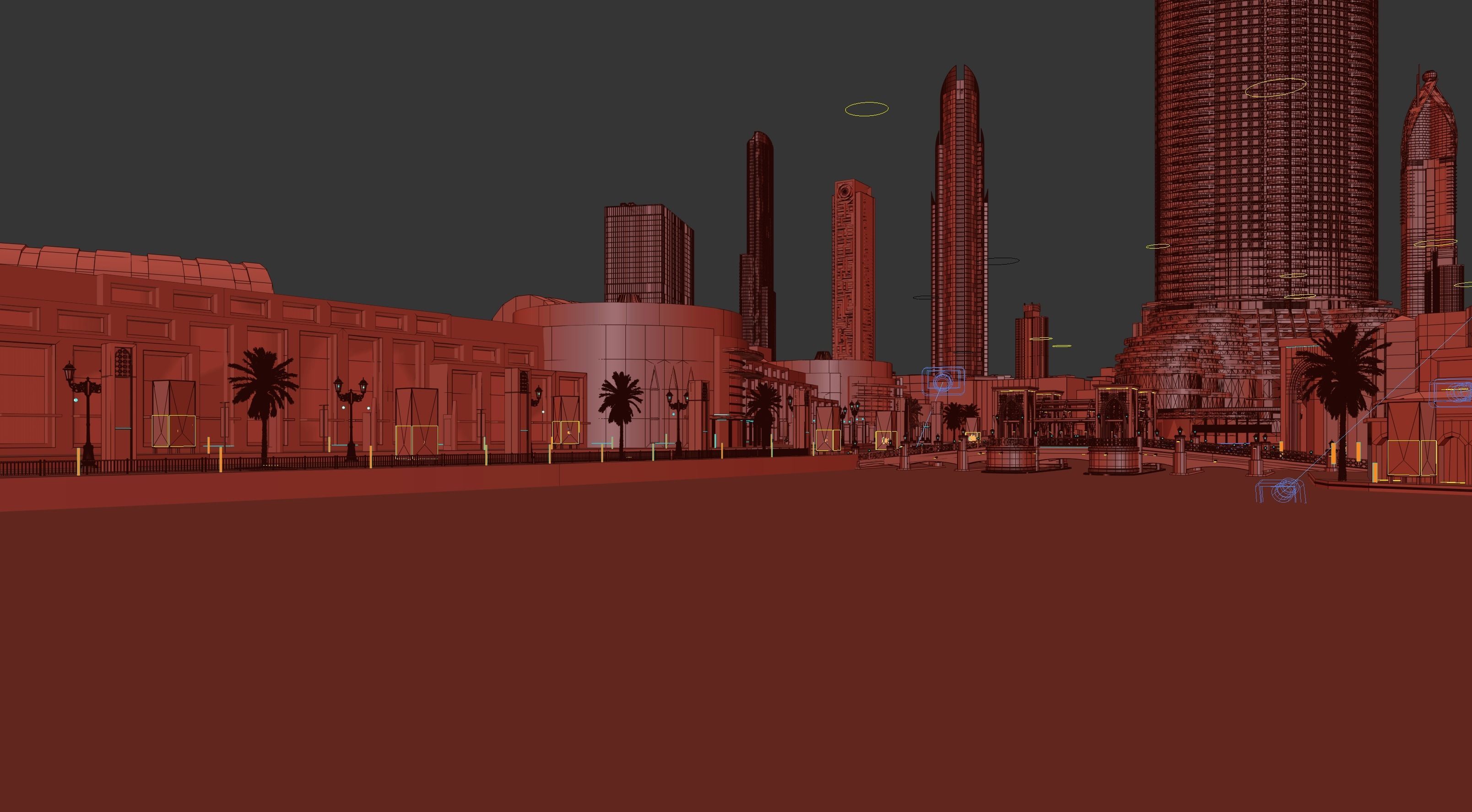 Dubai downtown - detailed 3D model_16