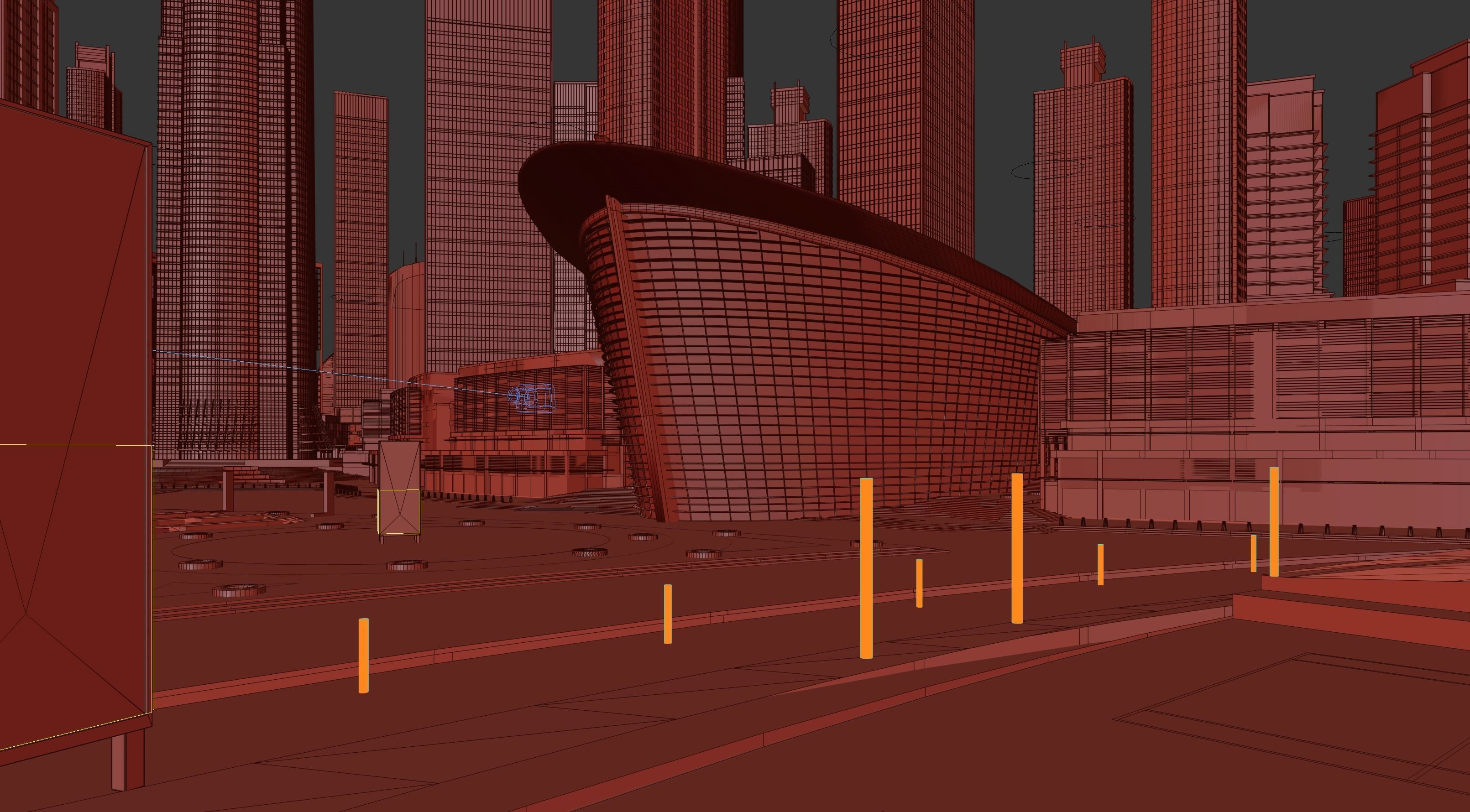 Dubai downtown - detailed 3D model_12