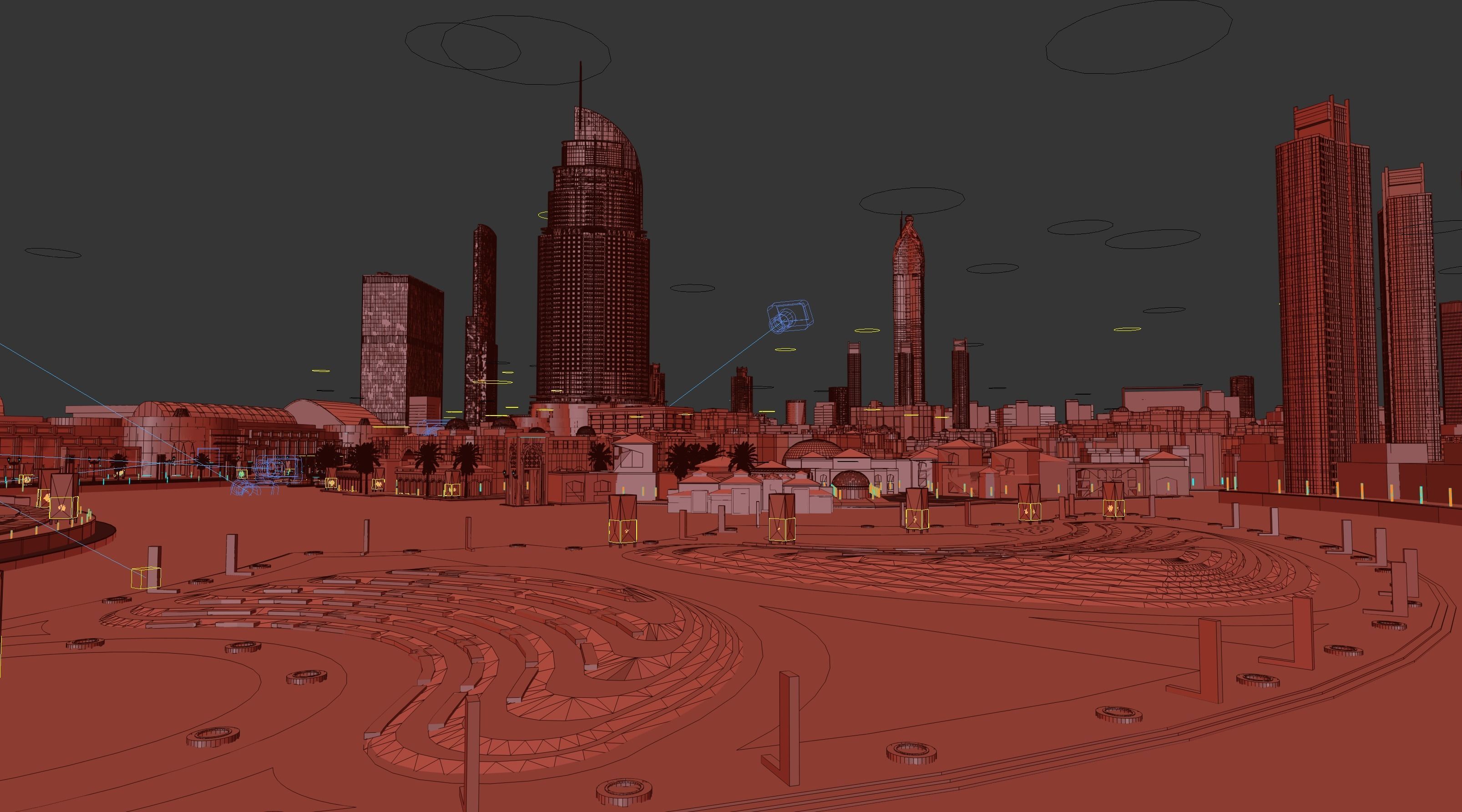 Dubai downtown - detailed 3D model_17