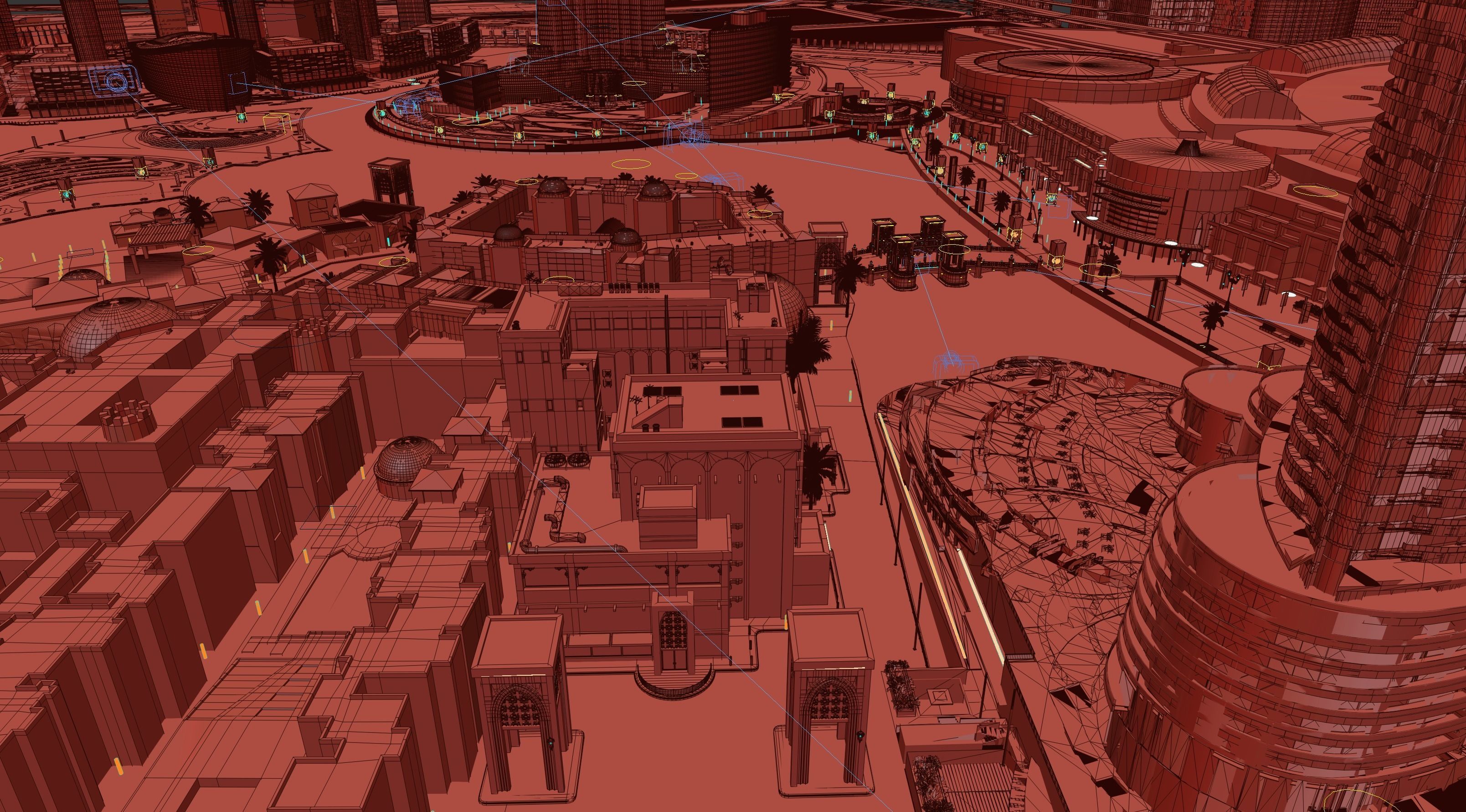 Dubai downtown - detailed 3D model_14