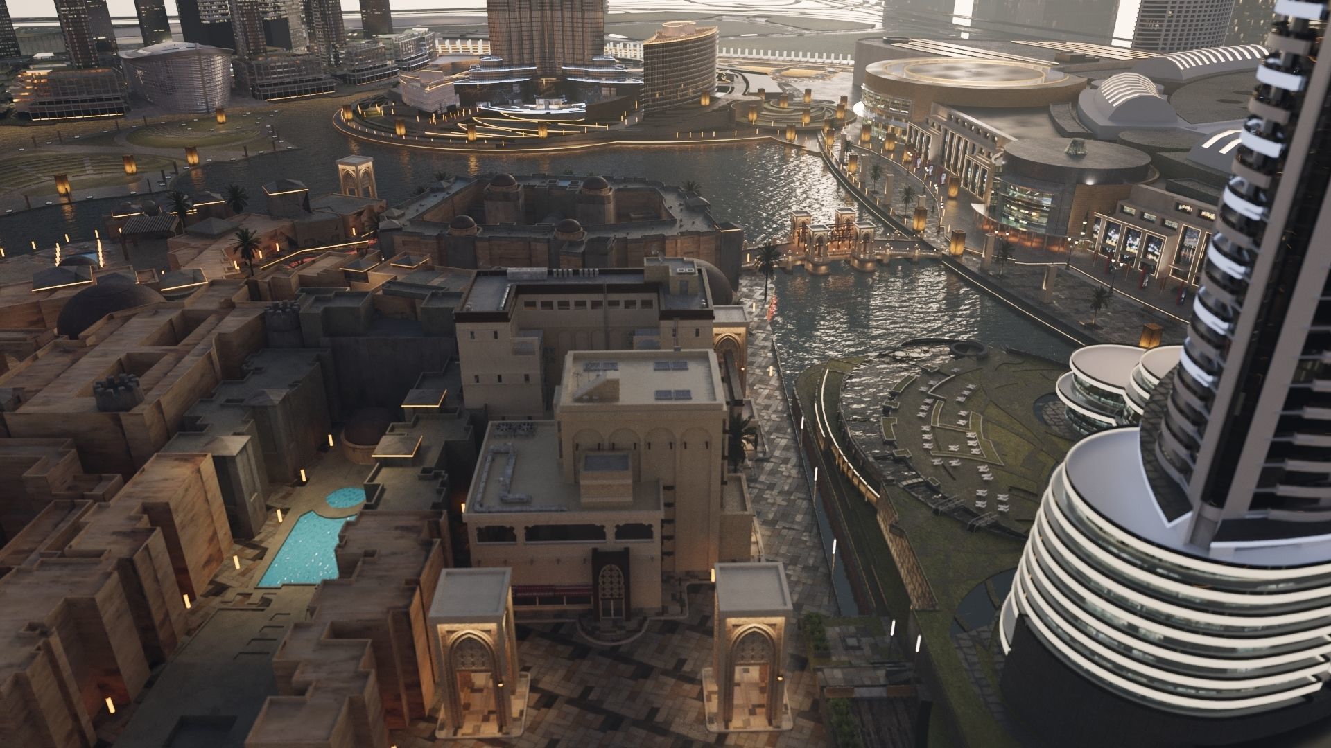 Dubai downtown - detailed 3D model_2
