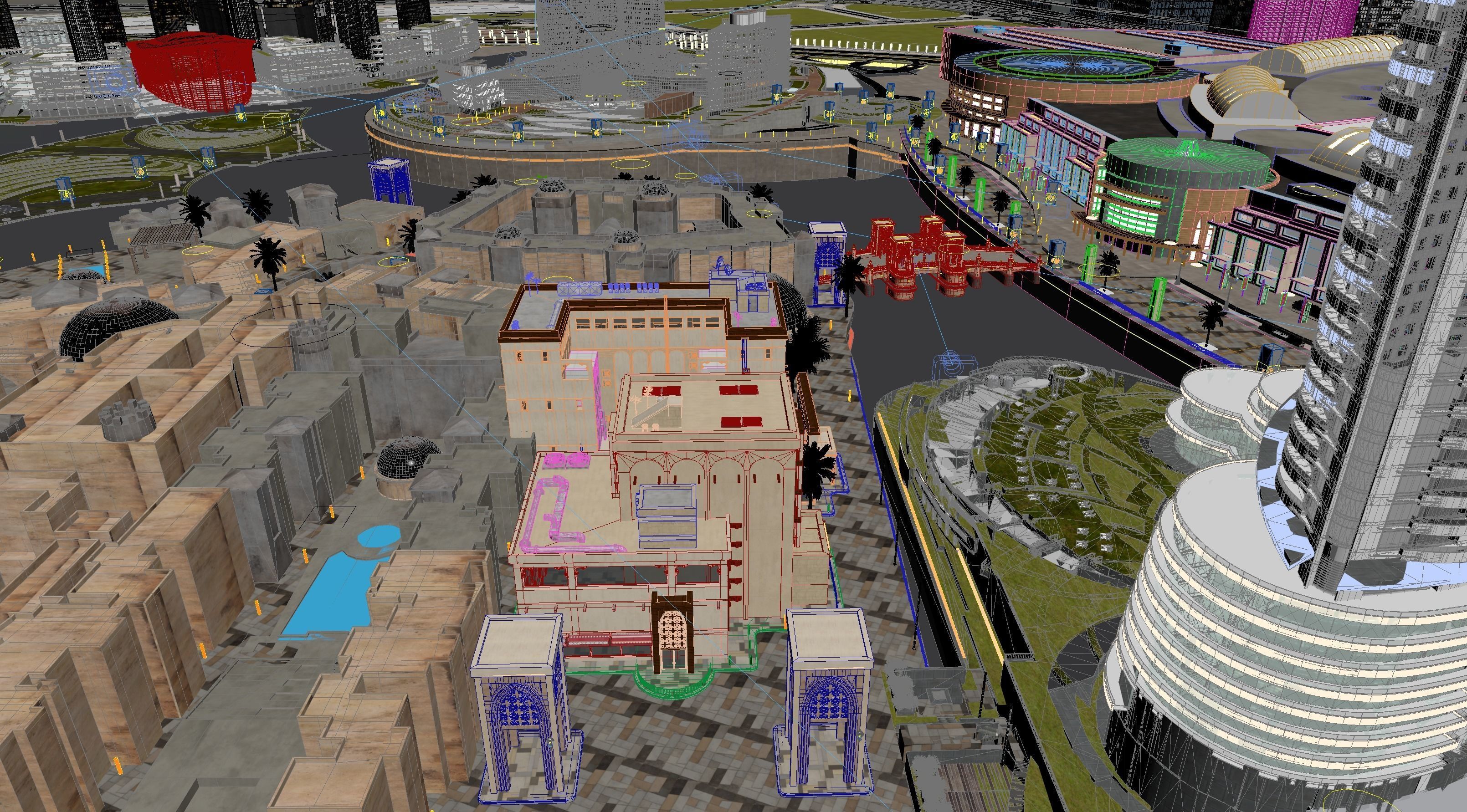 Dubai downtown - detailed 3D model_7