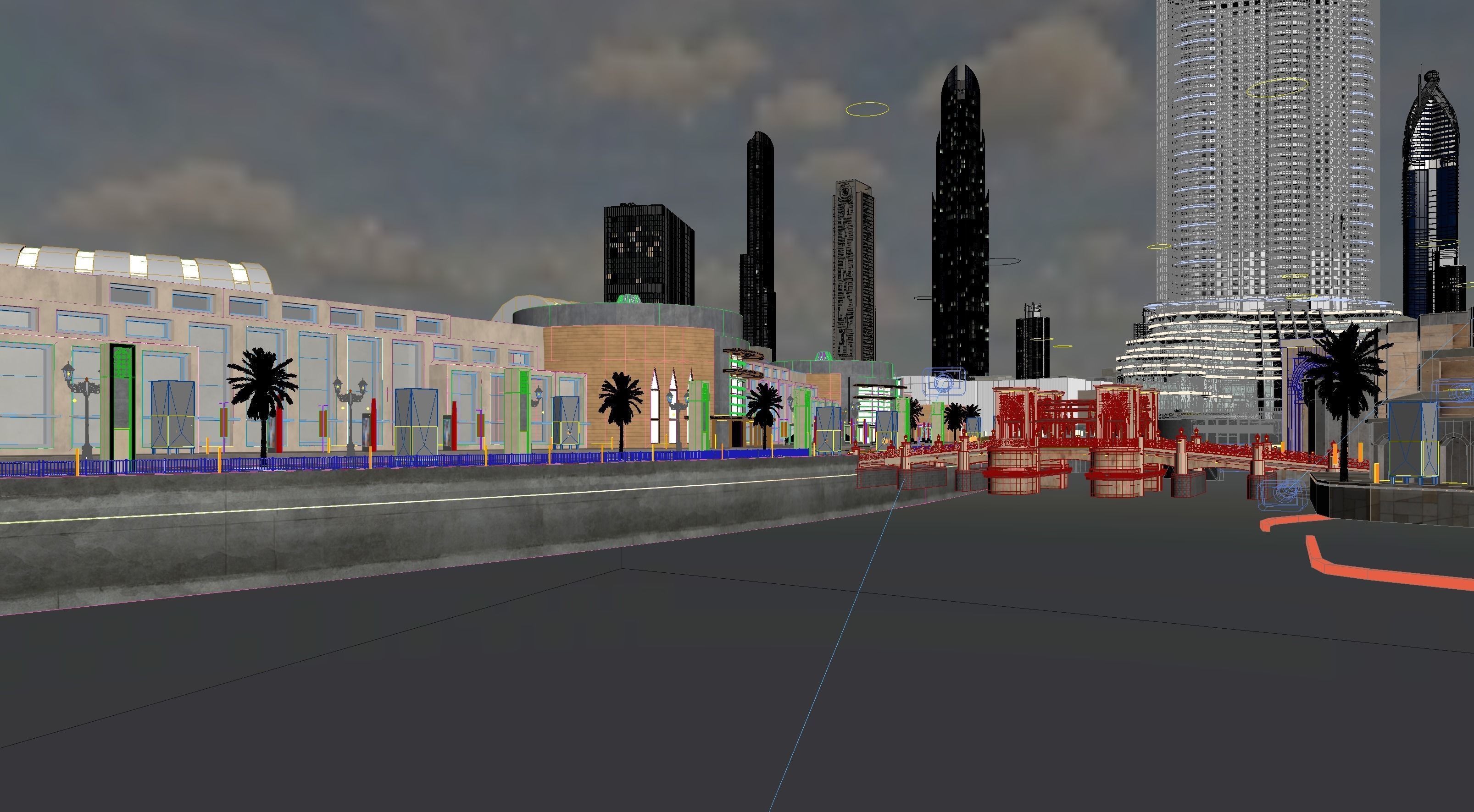 Dubai downtown - detailed 3D model_10