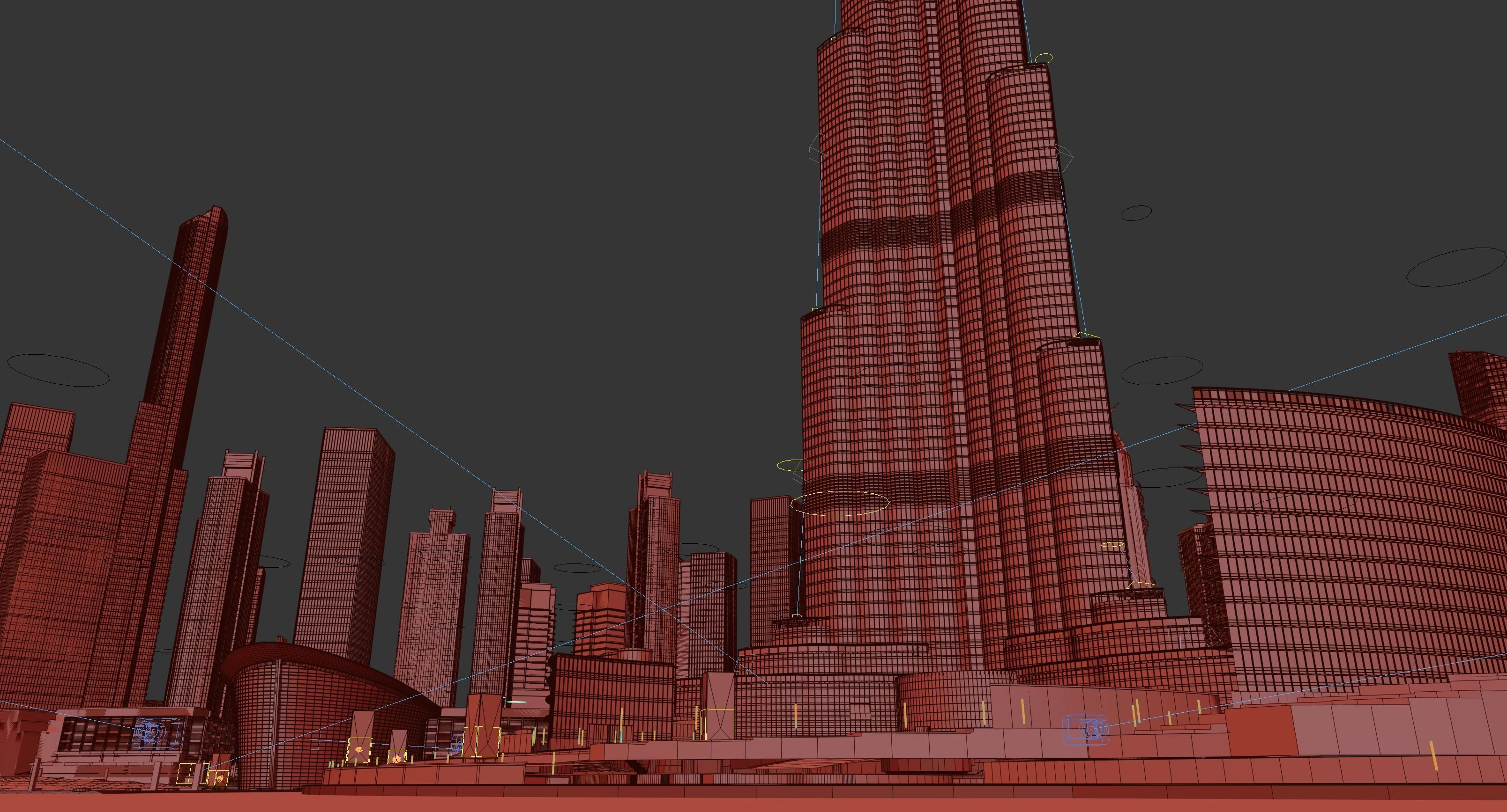 Dubai downtown - detailed 3D model_13