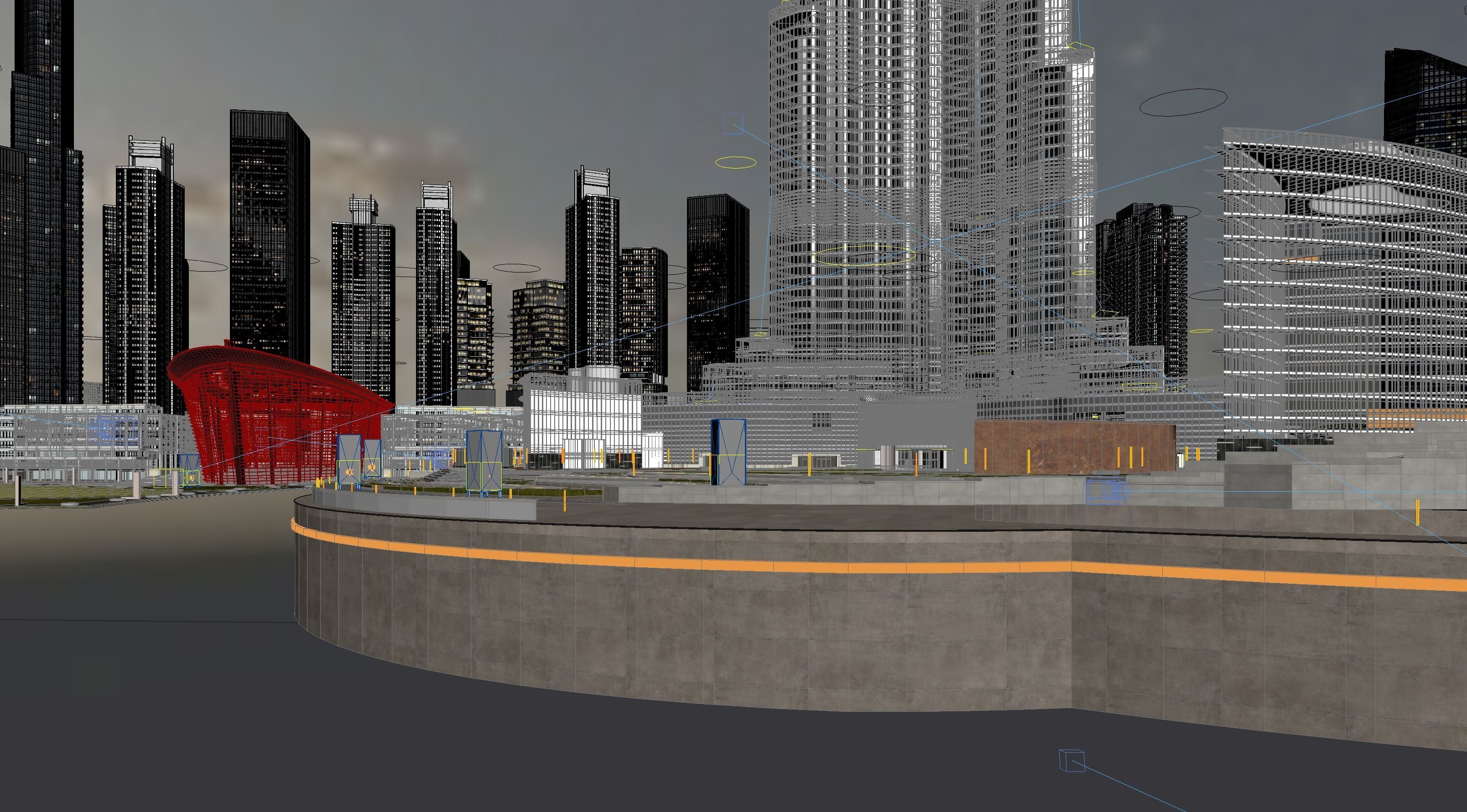 Dubai downtown - detailed 3D model_8