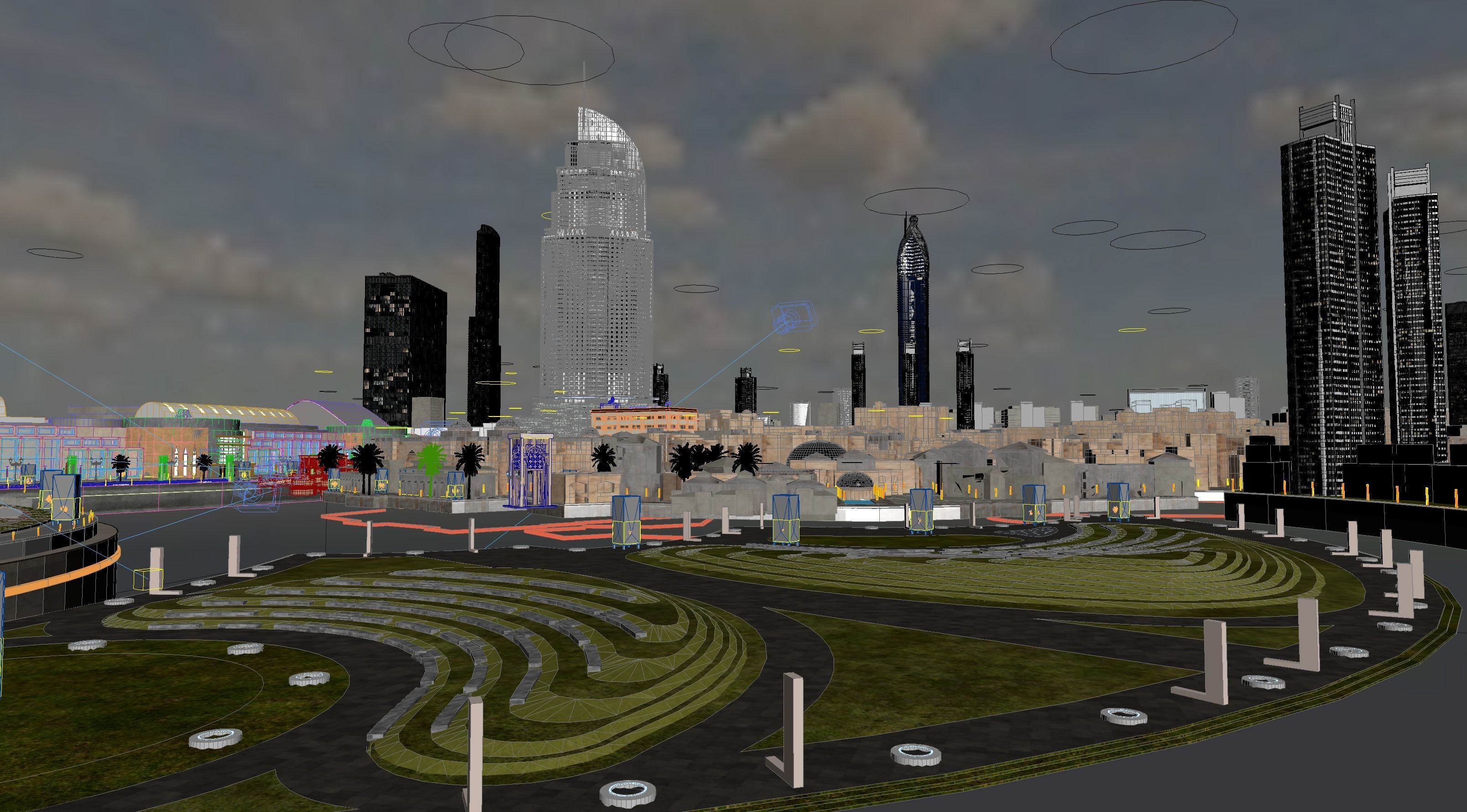 Dubai downtown - detailed 3D model_9