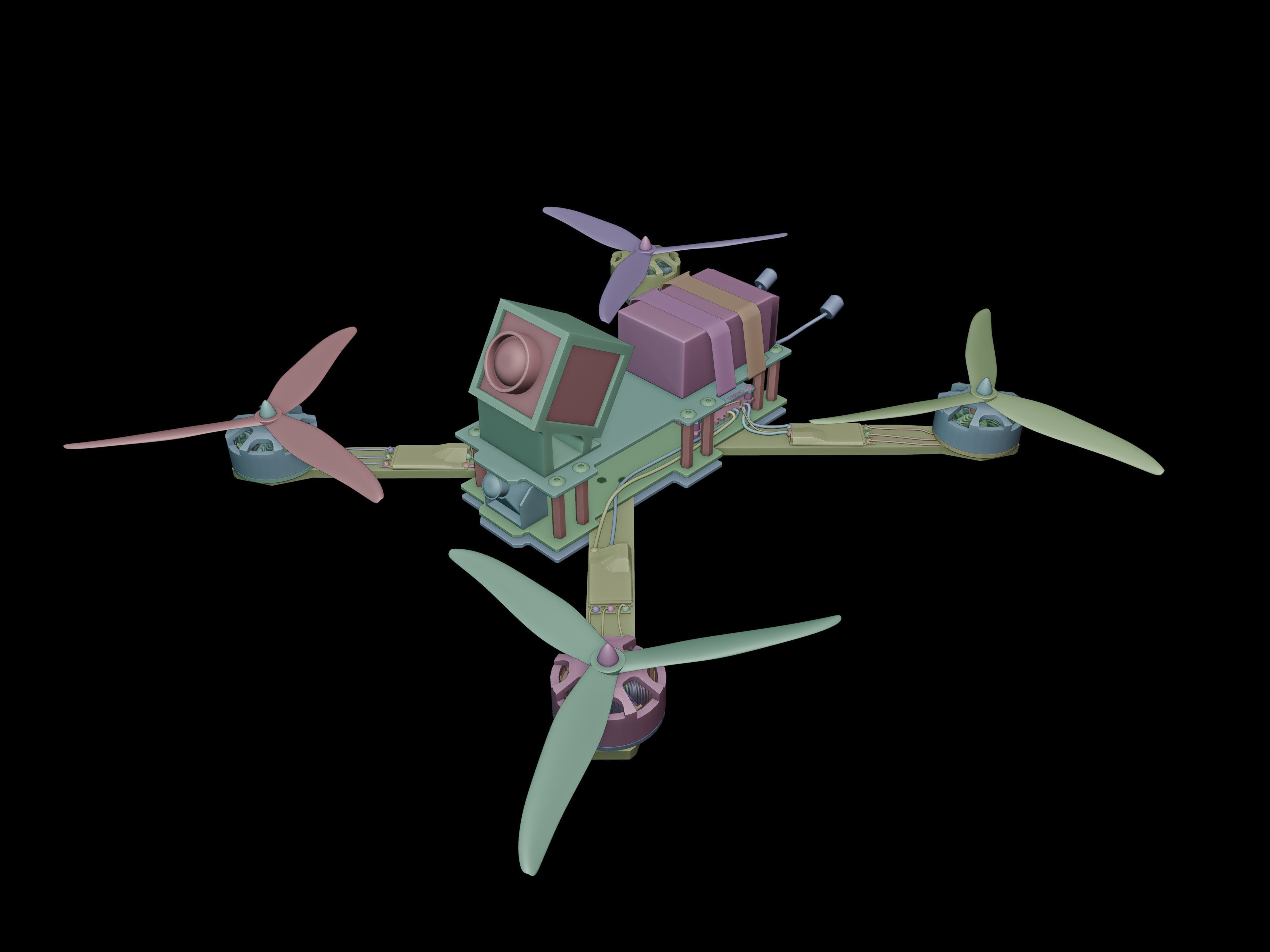 FPV DRONE - GENERIC 3D model_1