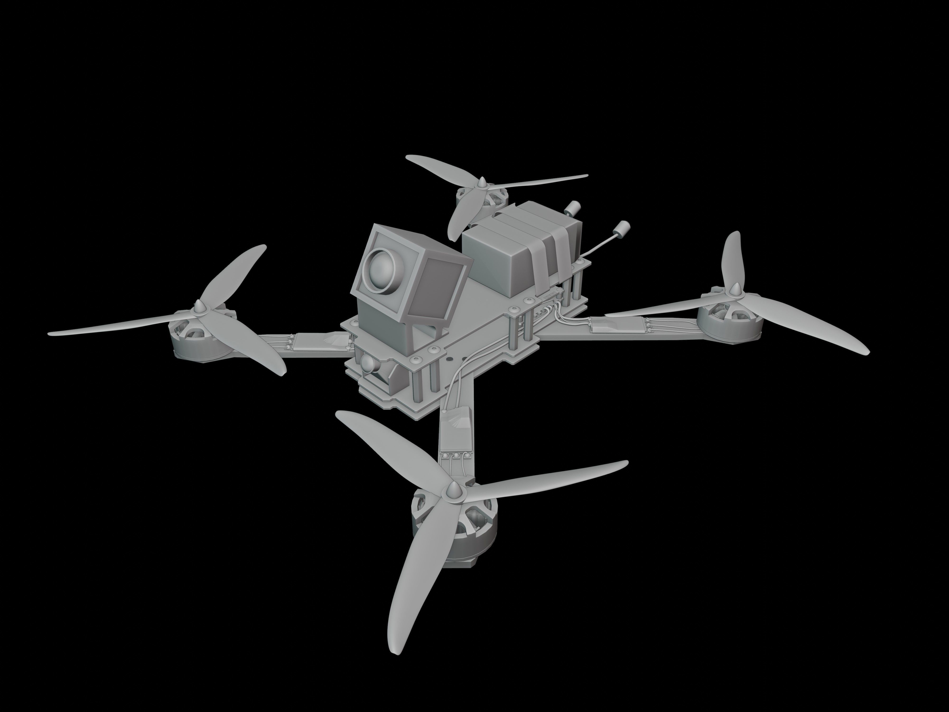 FPV DRONE - GENERIC 3D model_4