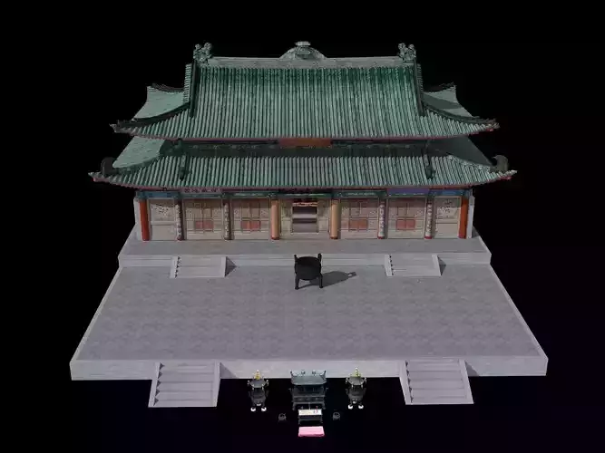 Temple models from China