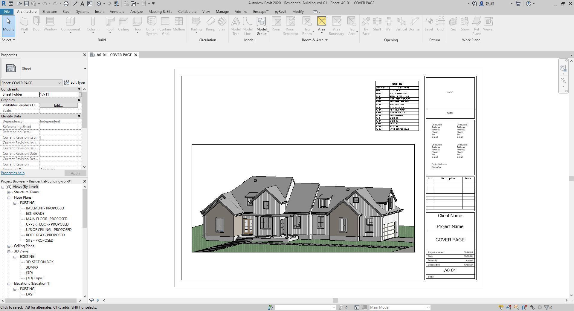 Residential-Building-vol-01-Plan Low-poly 3D model_8