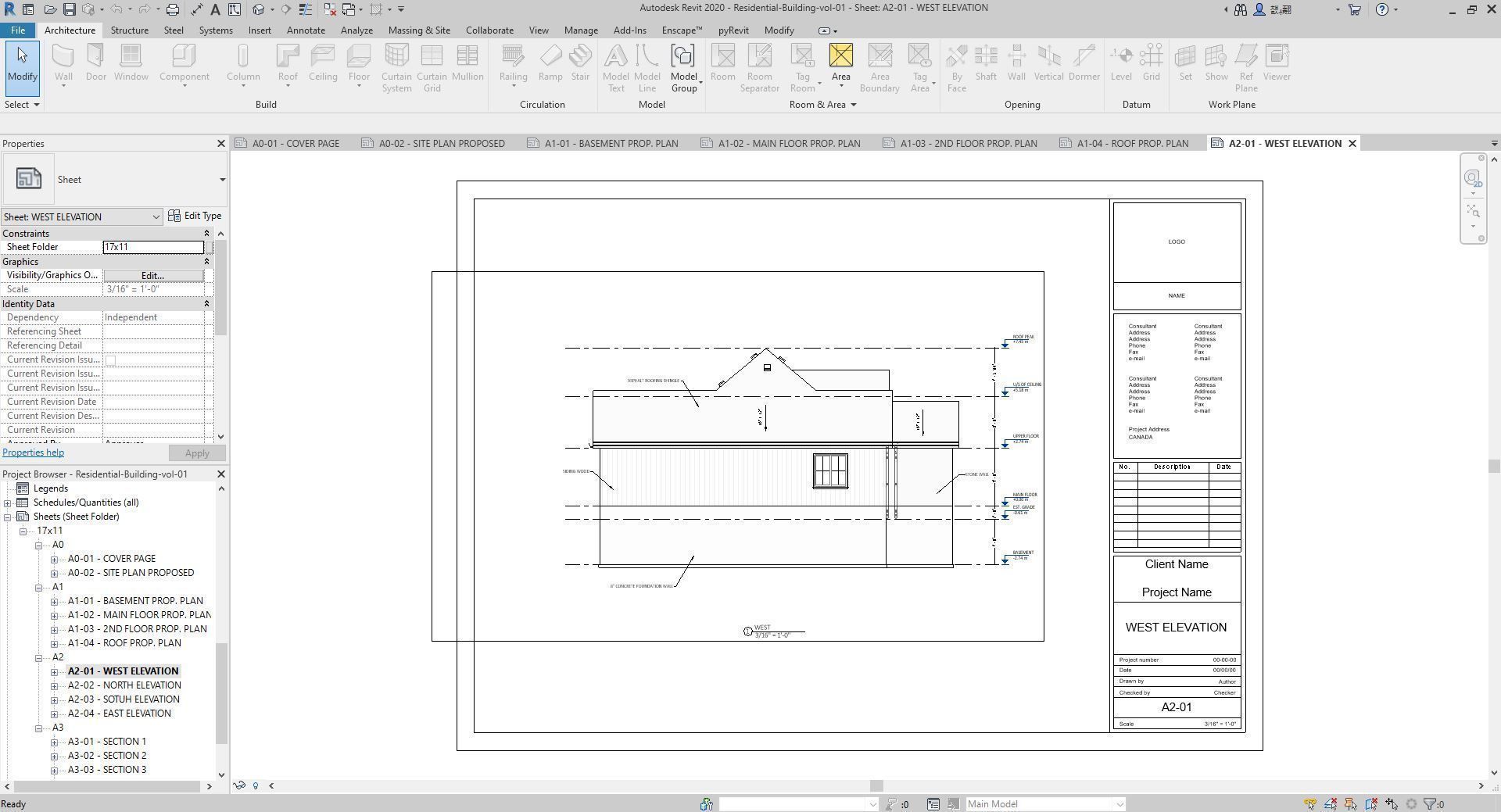 Residential-Building-vol-01-Plan Low-poly 3D model_14