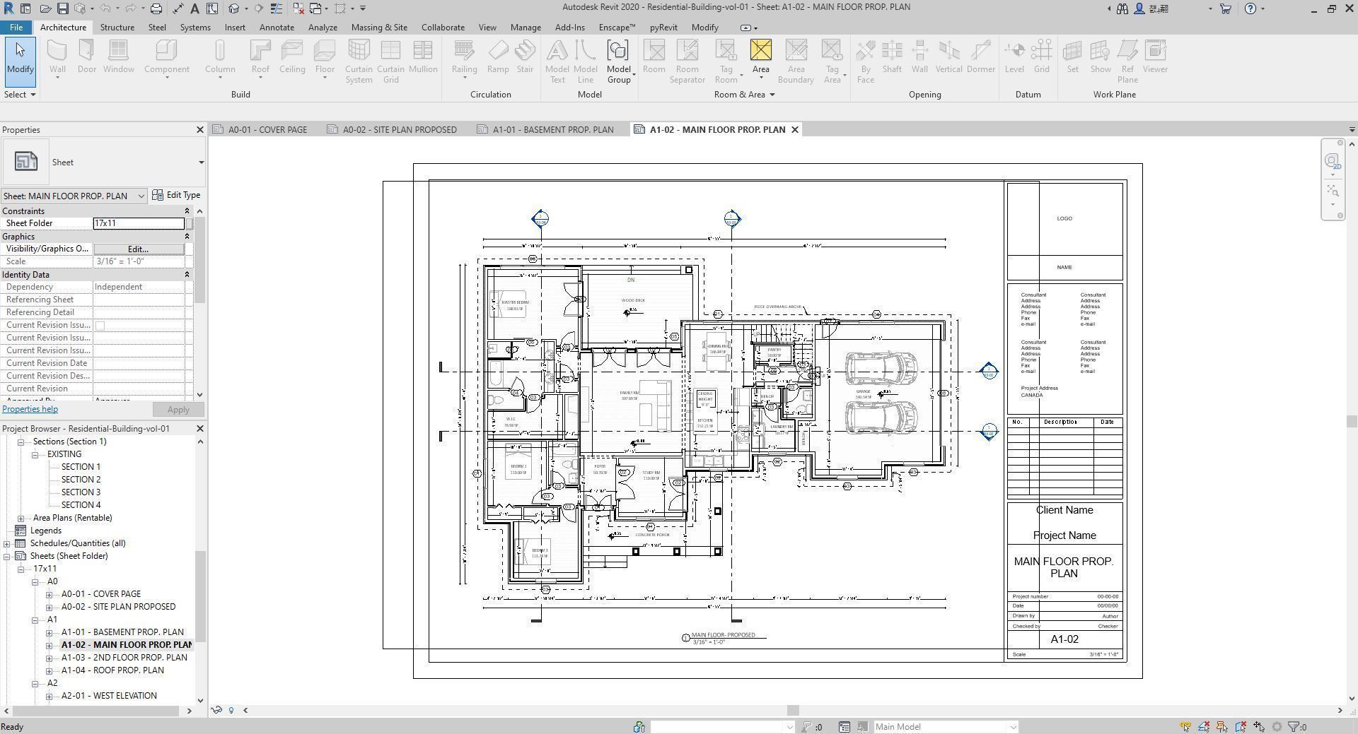 Residential-Building-vol-01-Plan Low-poly 3D model_11
