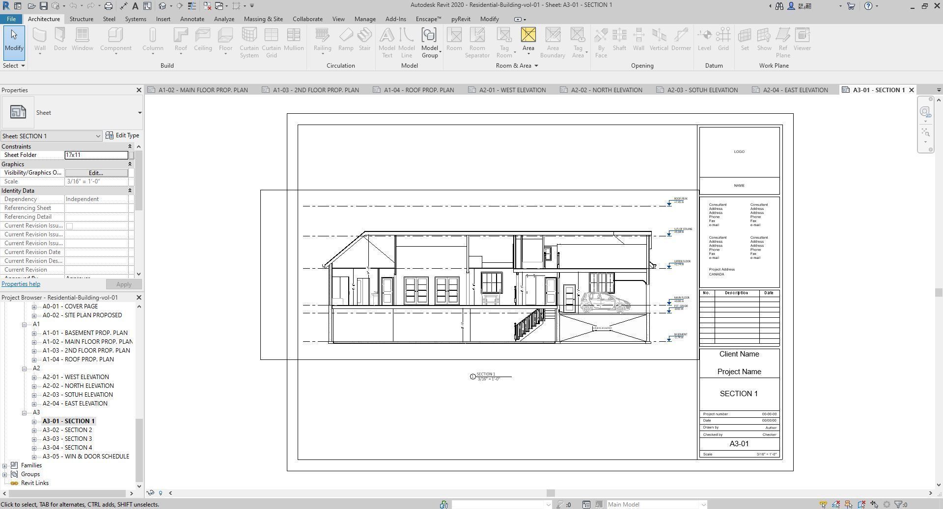 Residential-Building-vol-01-Plan Low-poly 3D model_18
