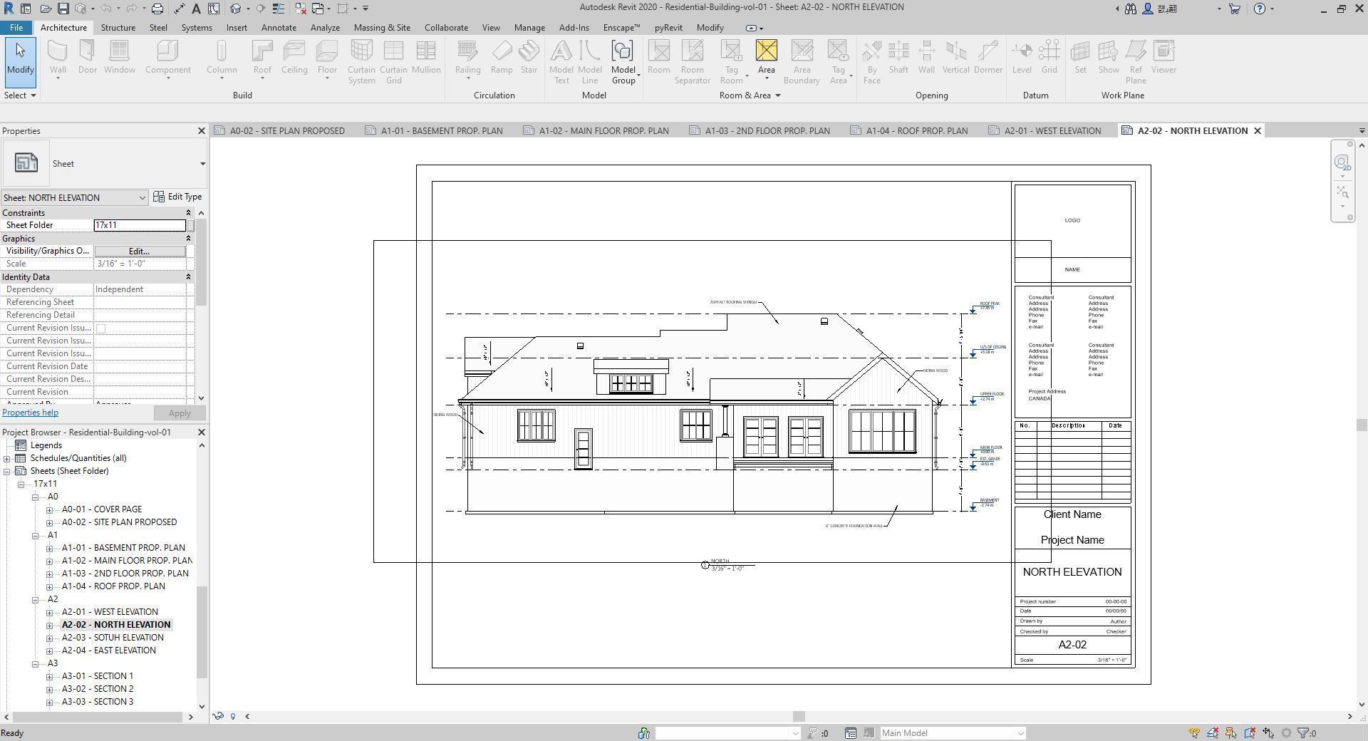 Residential-Building-vol-01-Plan Low-poly 3D model_15