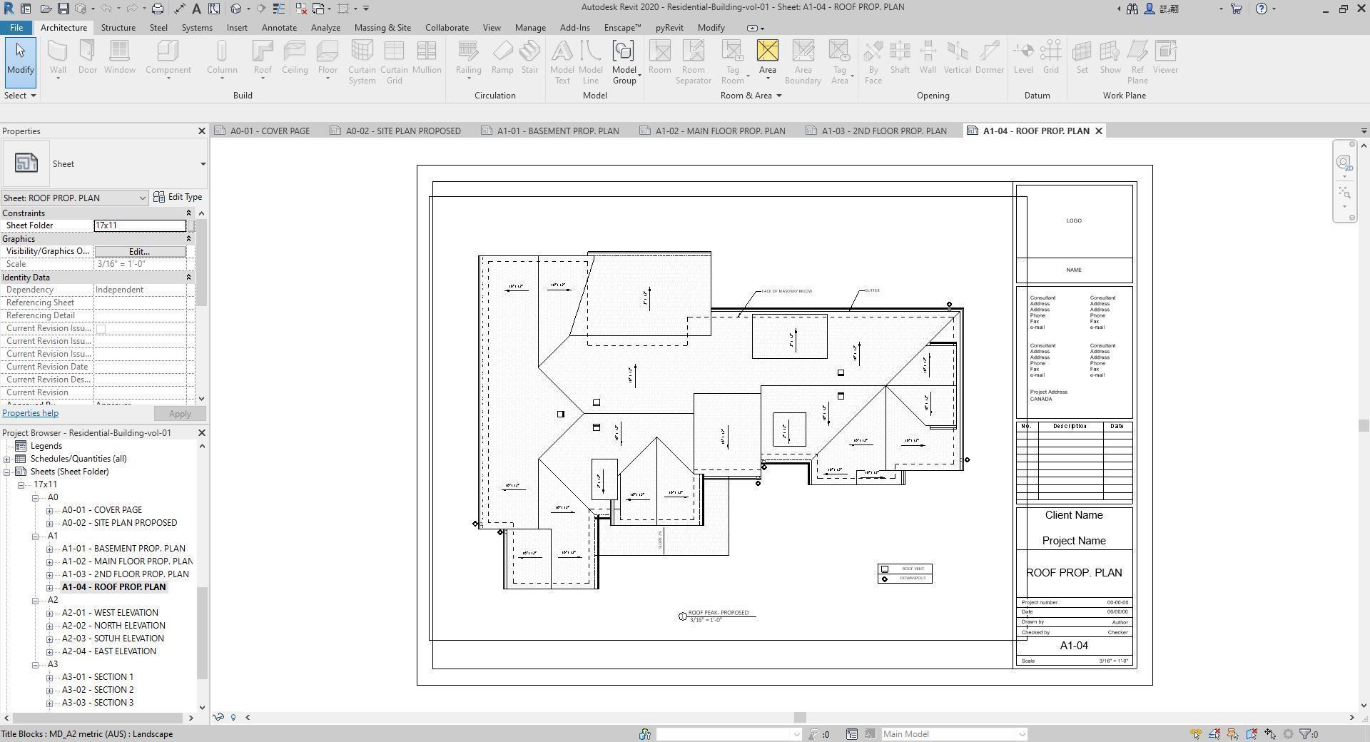 Residential-Building-vol-01-Plan Low-poly 3D model_13