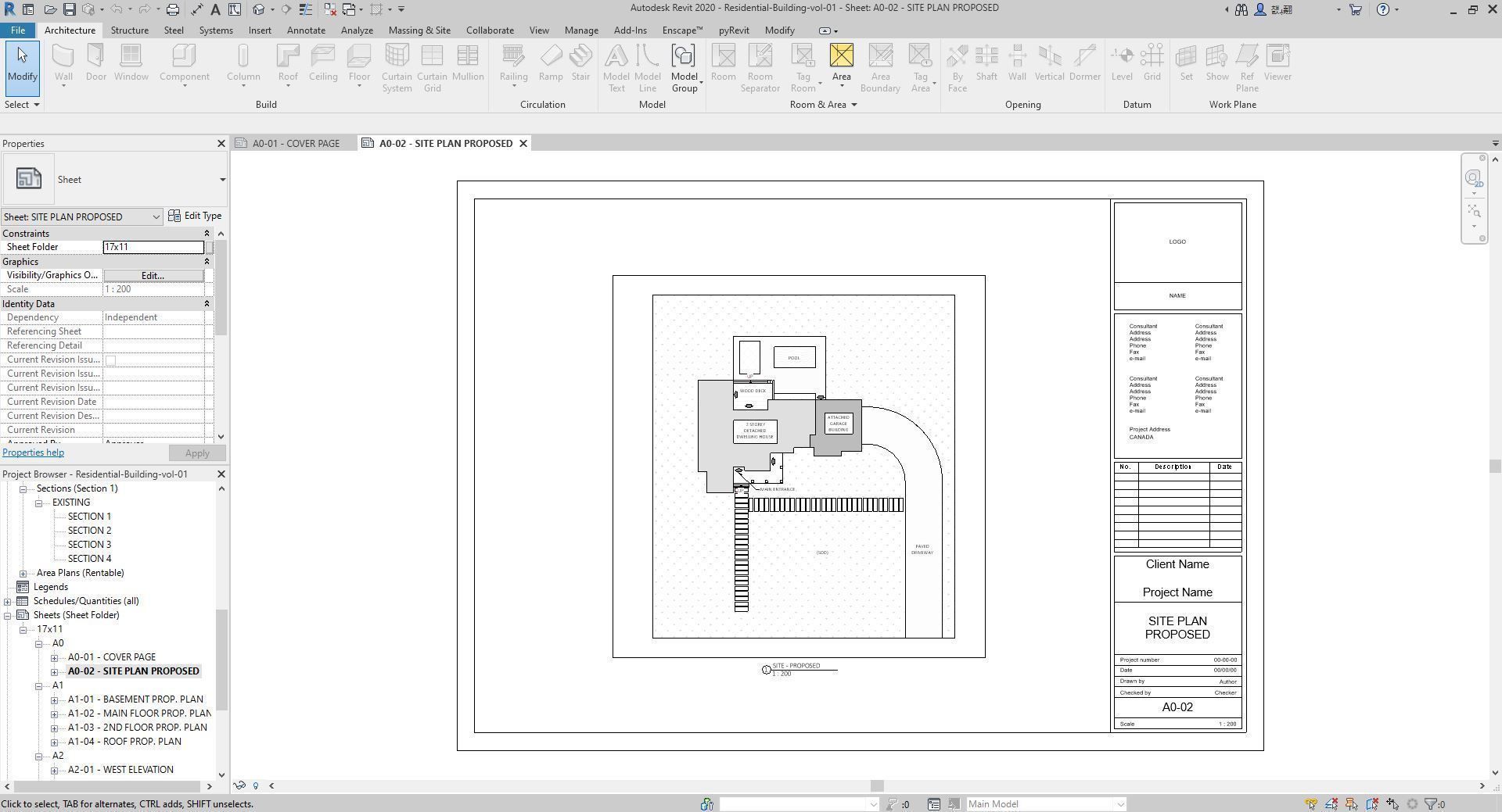 Residential-Building-vol-01-Plan Low-poly 3D model_9
