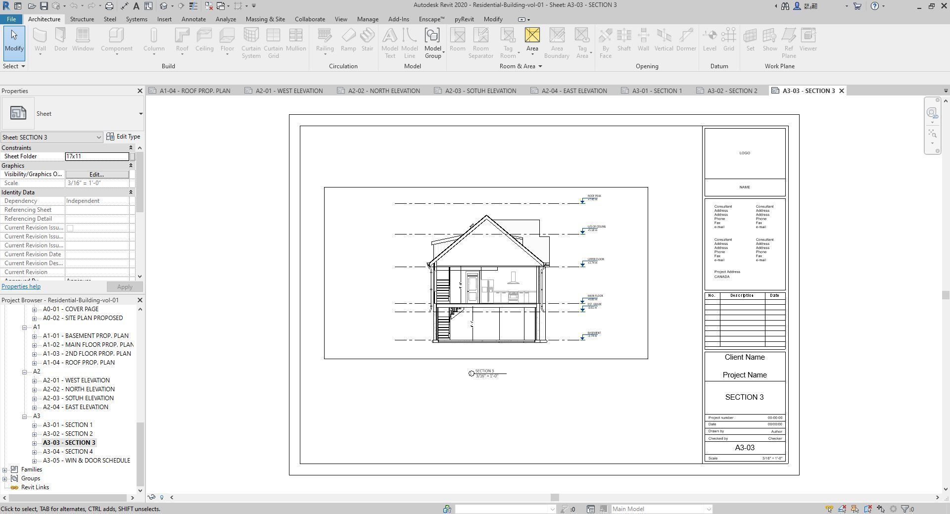 Residential-Building-vol-01-Plan Low-poly 3D model_20