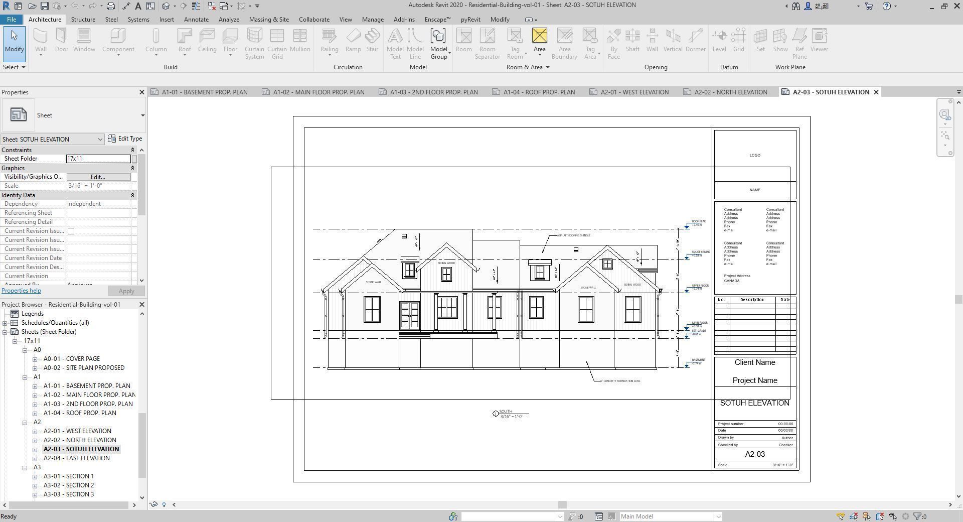 Residential-Building-vol-01-Plan Low-poly 3D model_16