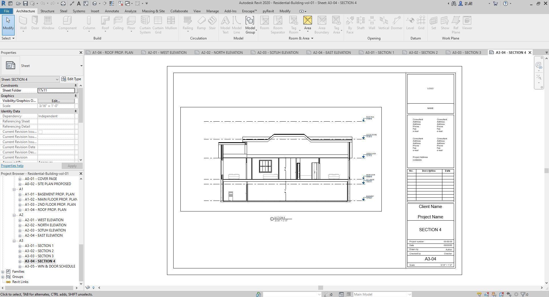 Residential-Building-vol-01-Plan Low-poly 3D model_21