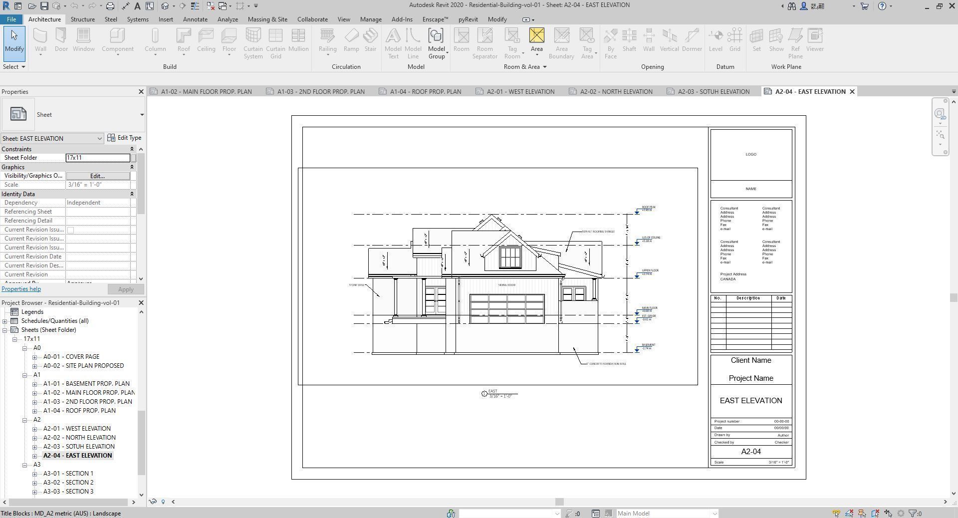 Residential-Building-vol-01-Plan Low-poly 3D model_17