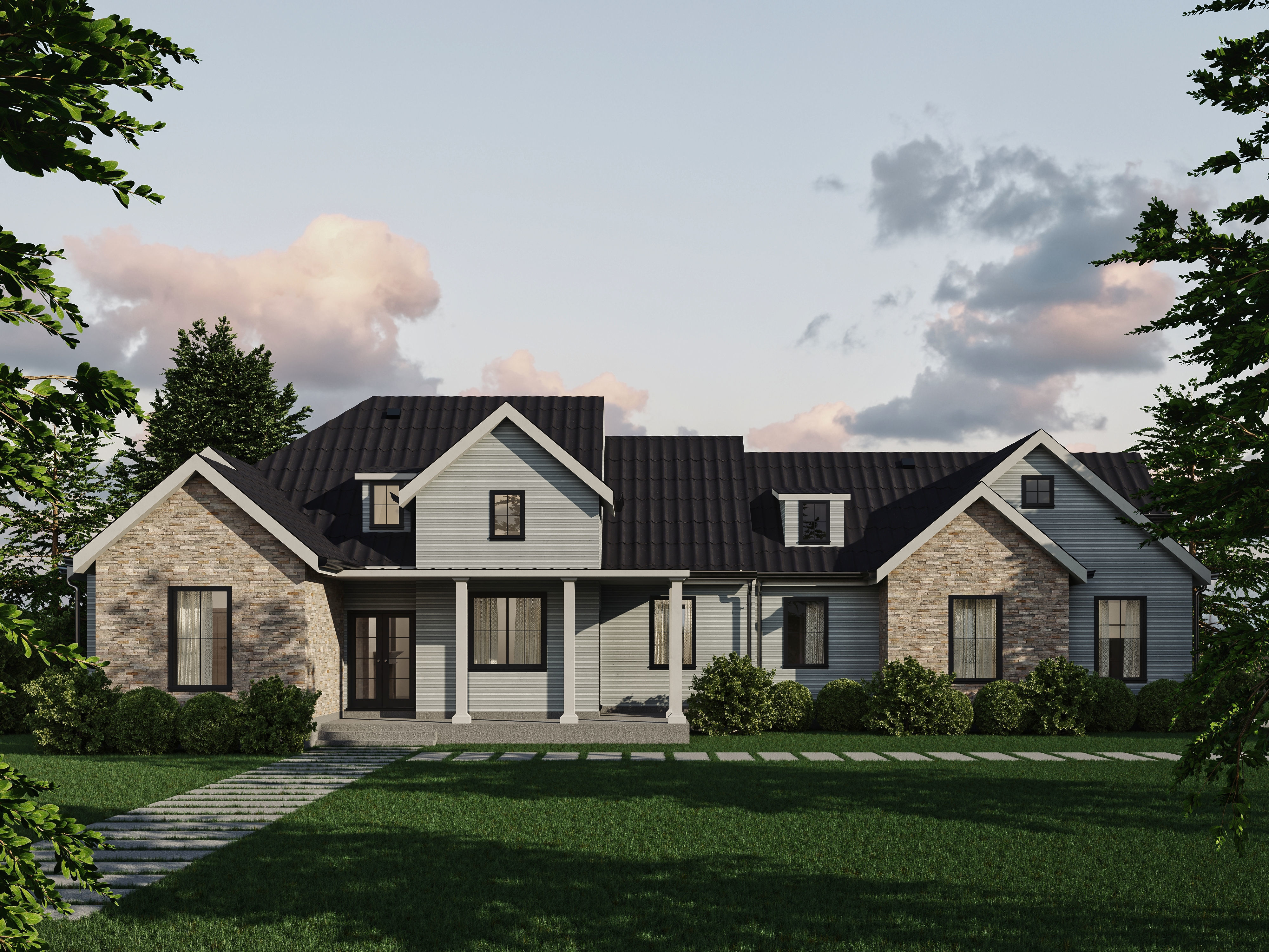 Residential-Building-vol-01-Plan Low-poly 3D model_2