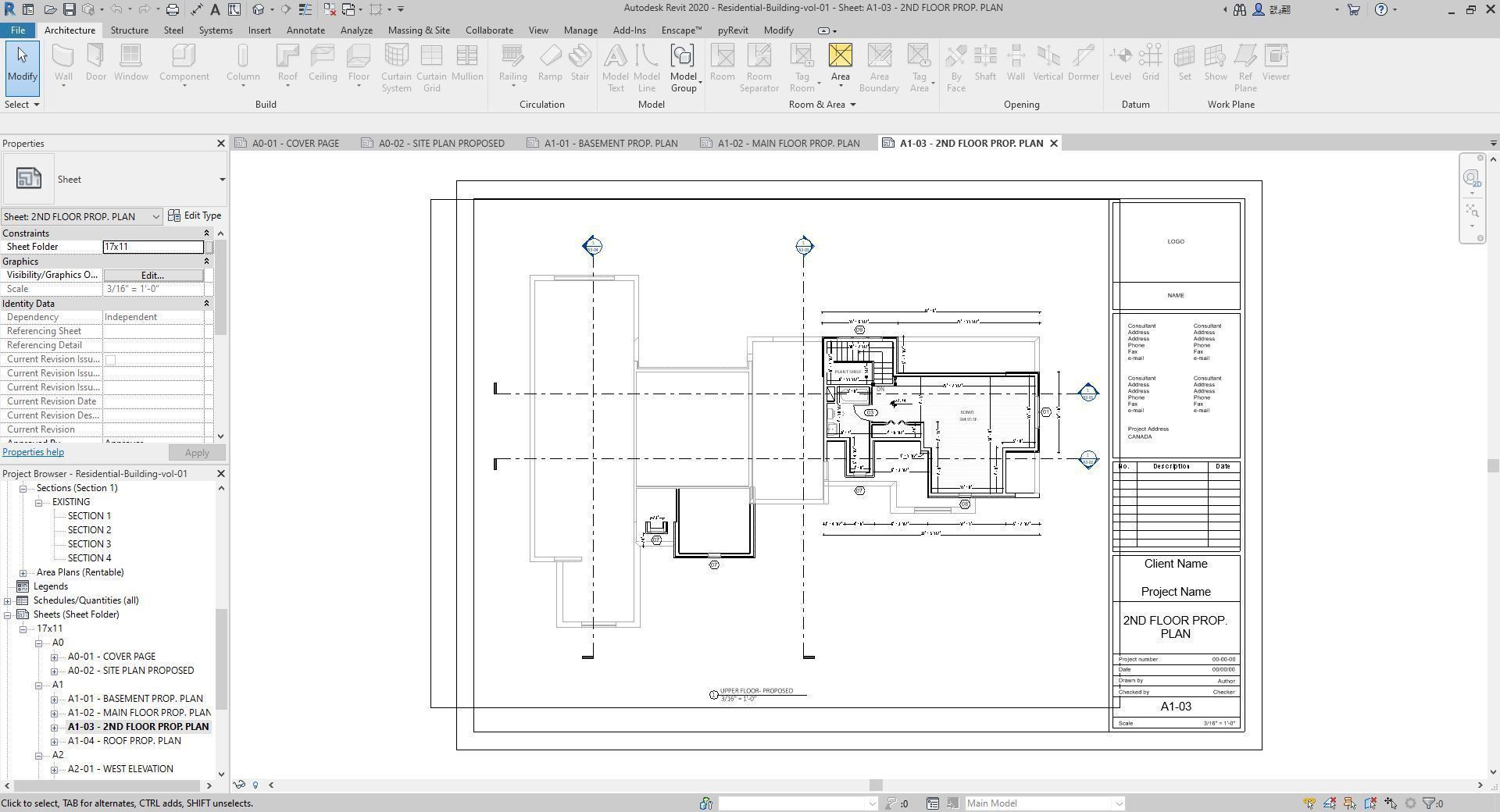 Residential-Building-vol-01-Plan Low-poly 3D model_12