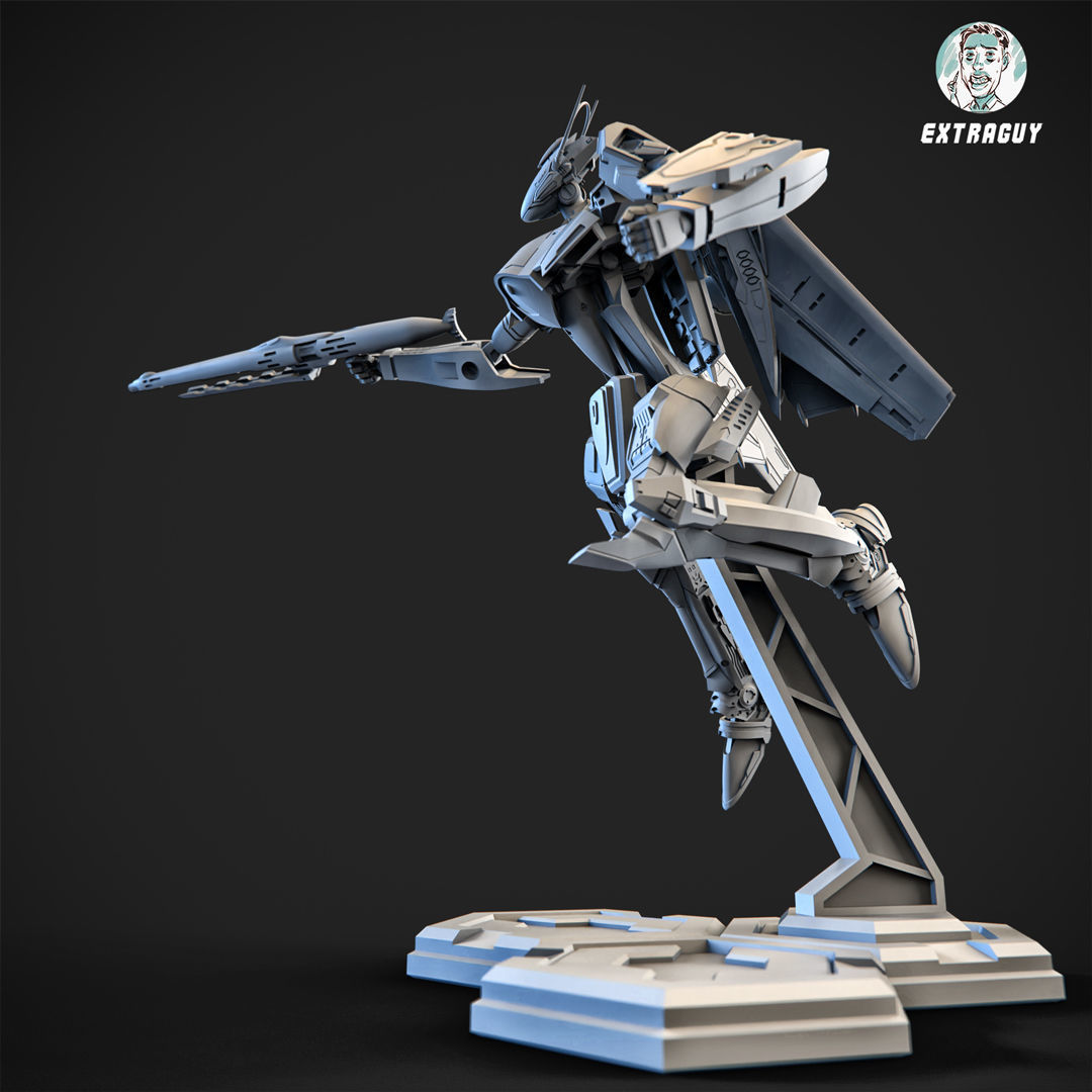 RXG-25 Combattroid 100mm Height 3D print model_1