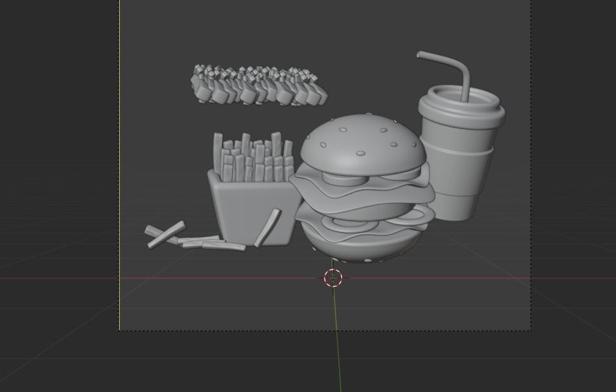 Food 3d Illustration Icon Pack-2  3D model_24