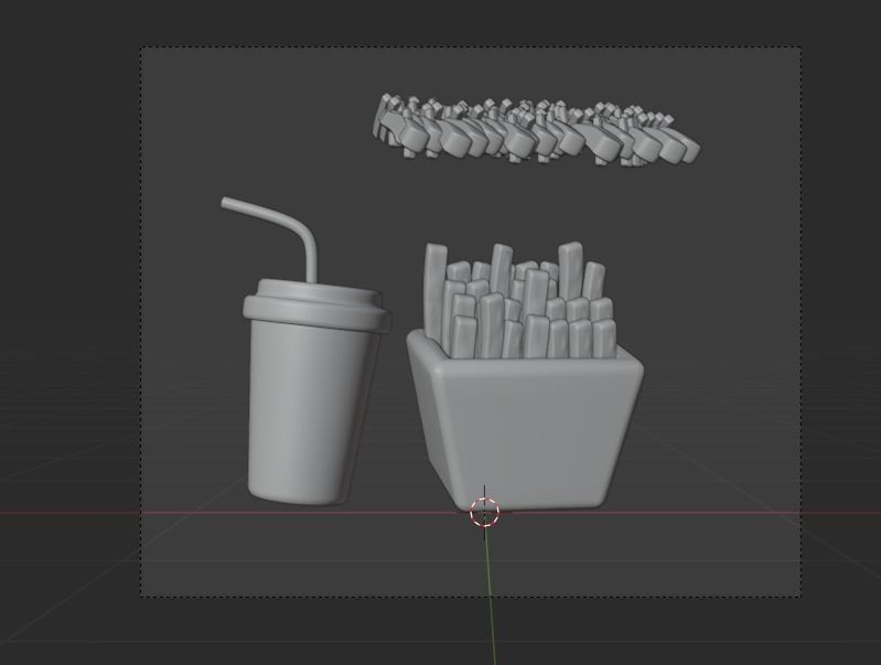 Food 3d Illustration Icon Pack-2  3D model_28