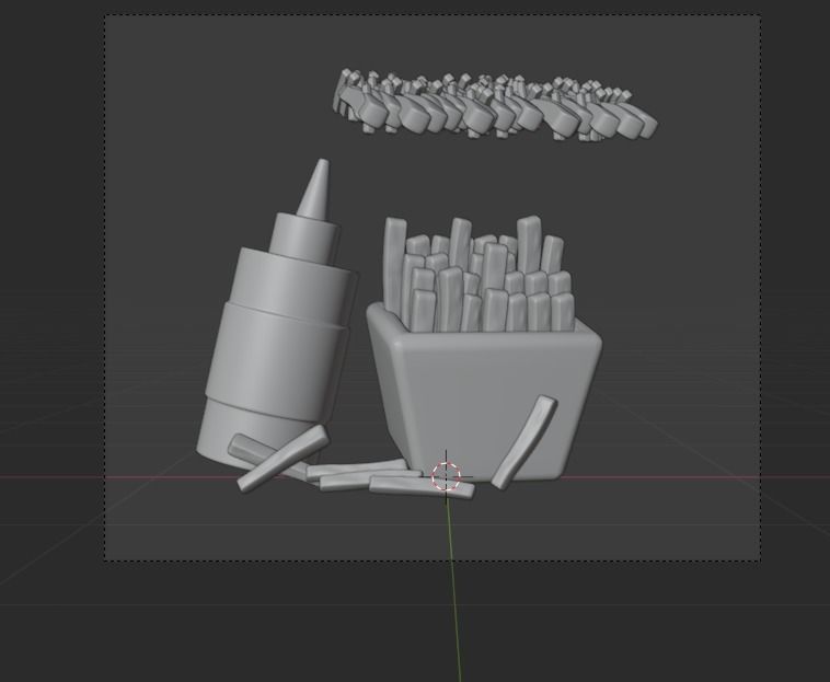 Food 3d Illustration Icon Pack-2  3D model_17