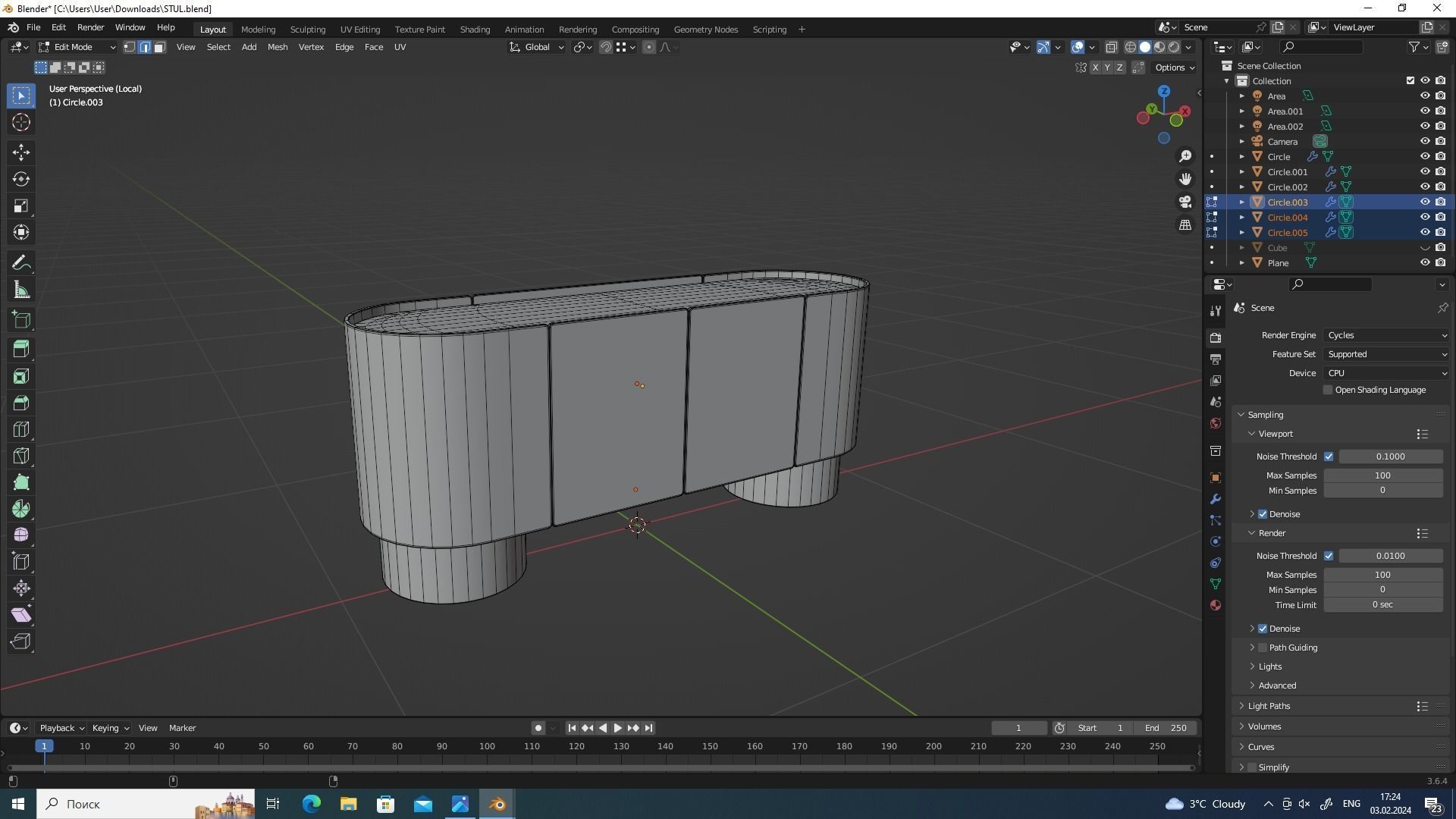 Raphael  Sideborad 3D model_1