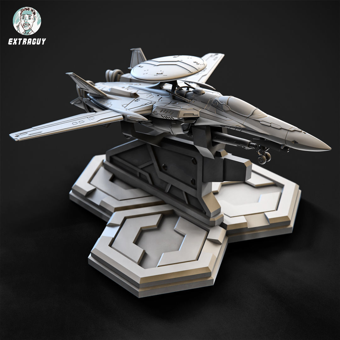 RXG-25 Fighter 15mm Scale 3D print model_1