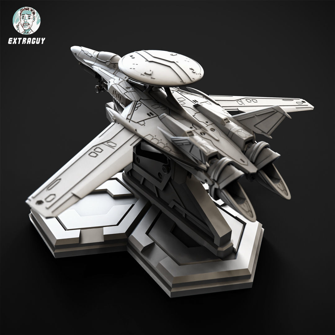 RXG-25 Fighter 15mm Scale 3D print model_2