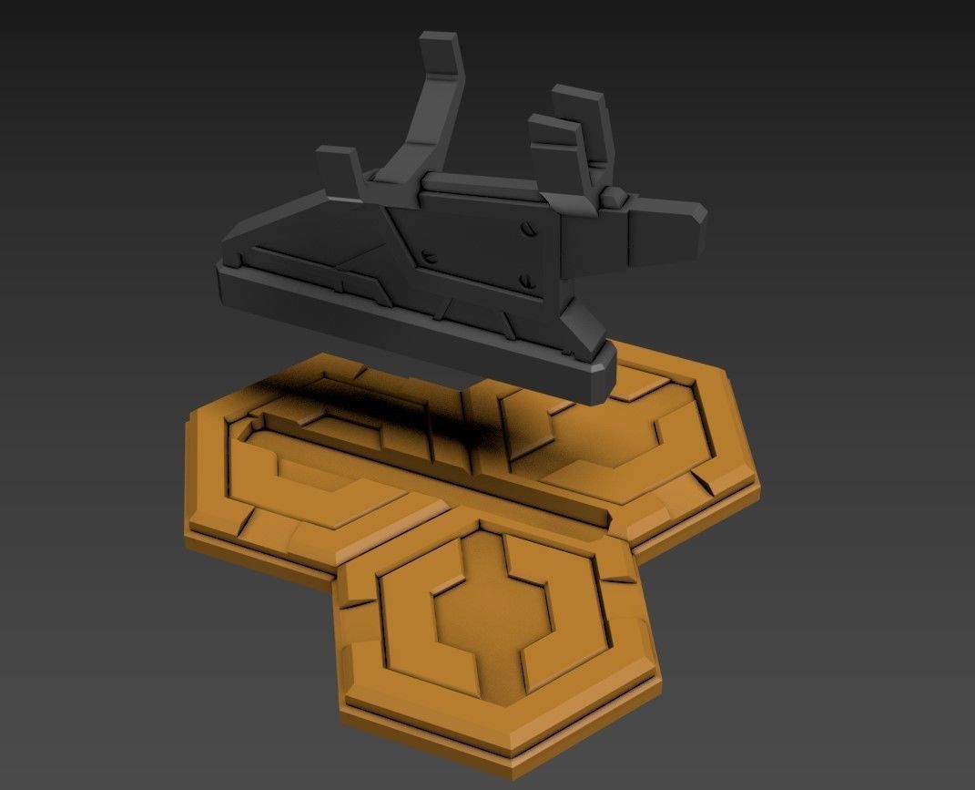 RXG-25 Fighter 15mm Scale 3D print model_5