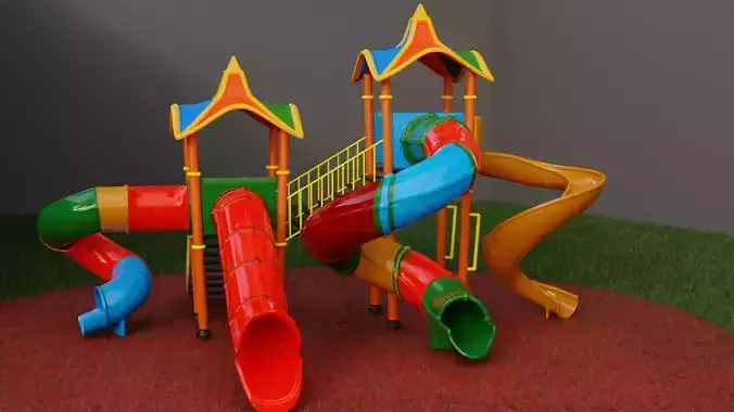 Clean childrens playground