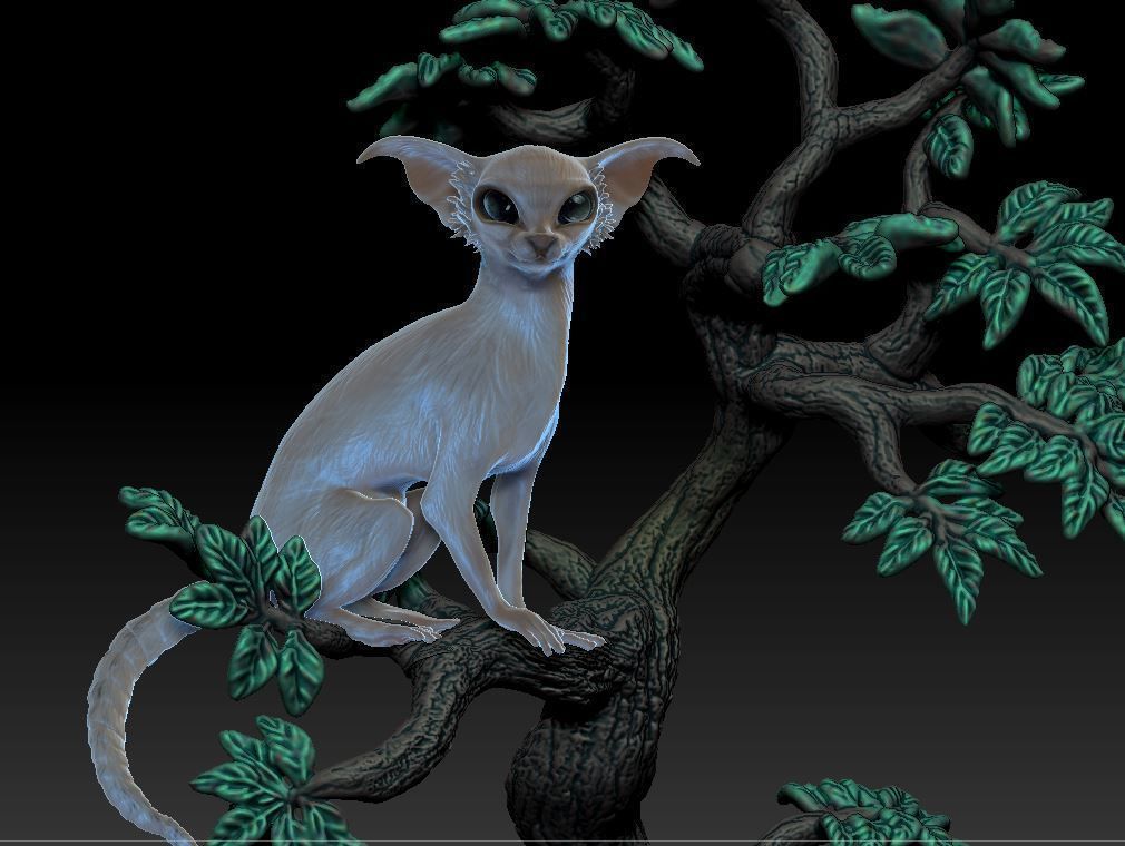 Fantastic cat 3D print model_4