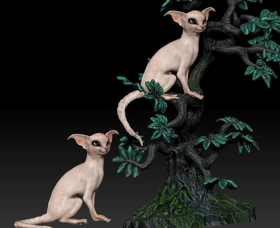 Fantastic cat 3D print model_2