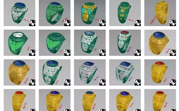 150 Graduation Championship Ring 3dm models 3D print model