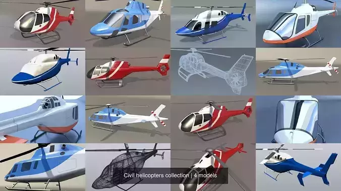 Civil helicopters collection 