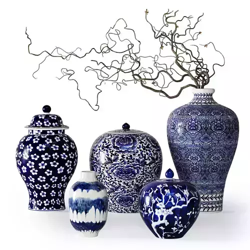 Vases Set 03 3D model
