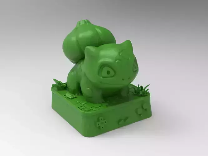 Bulbasaur 0001 Keycap - 3D Model File STL