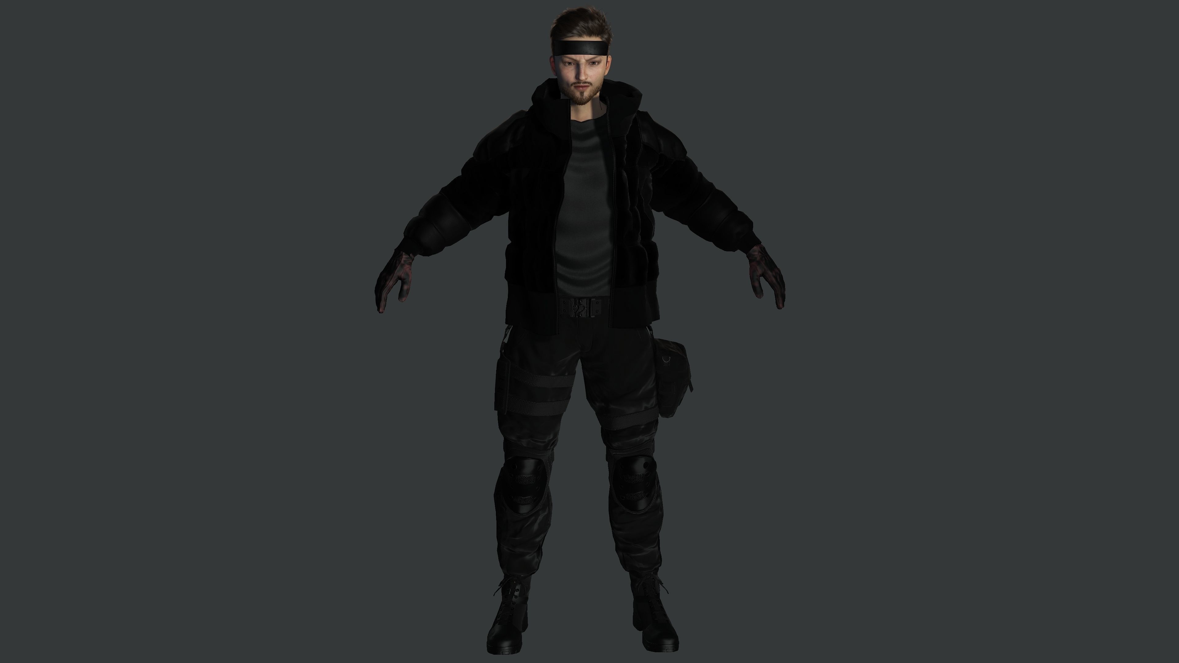 AAA 3D REALISTIC MALE CHARACTER - GUN SHOOTER MILITARY GTA WAR Low-poly 3D model_1
